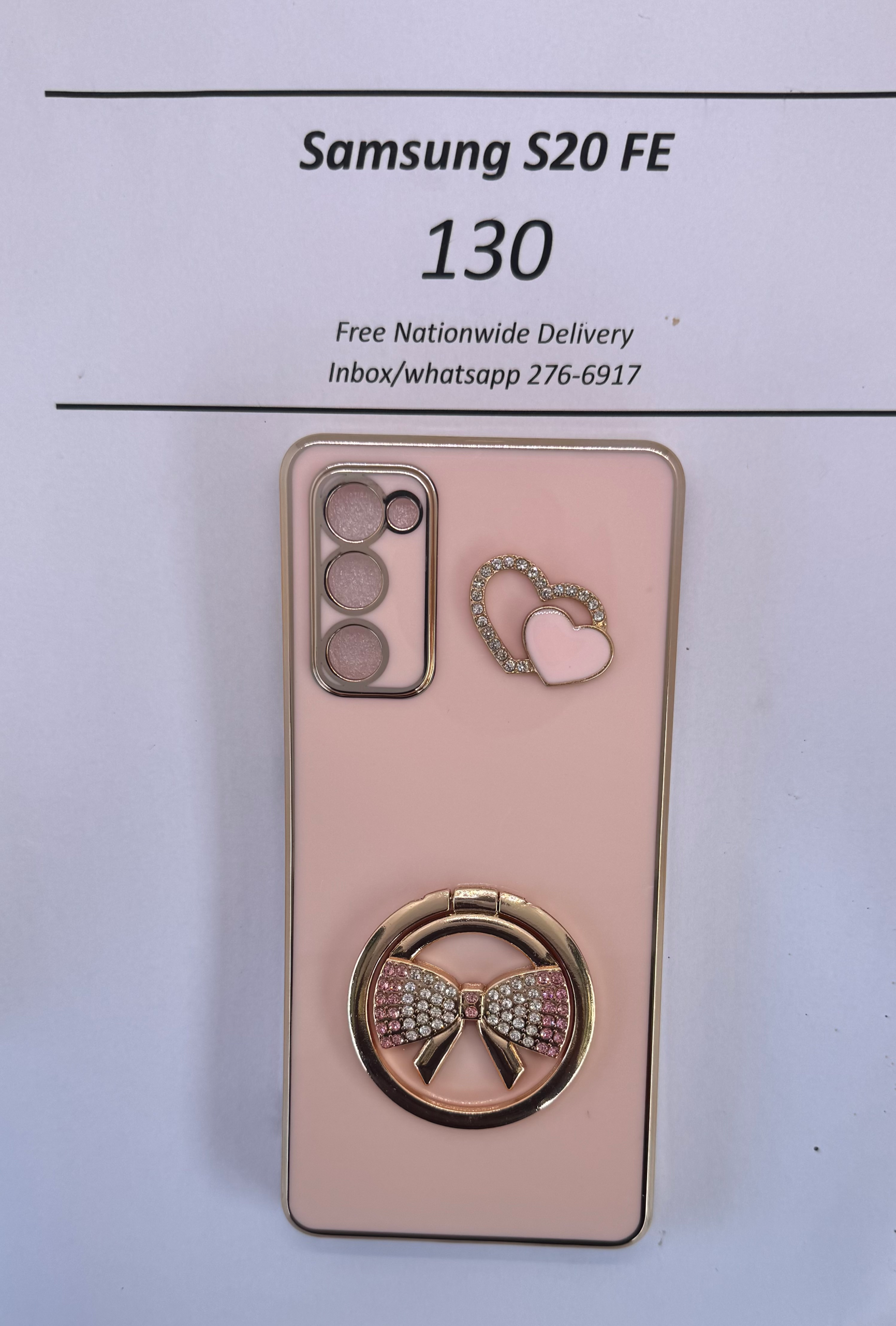 S20 FE Cream Bow Case