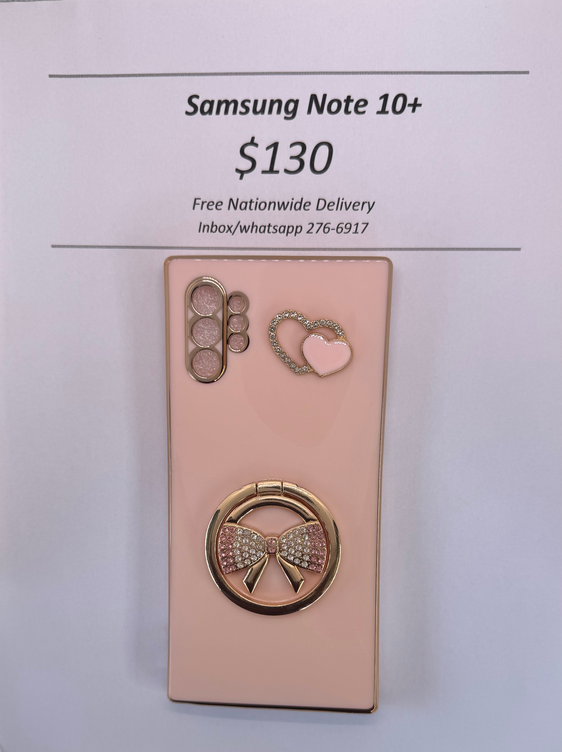 Note 10+ Cream Bow Case