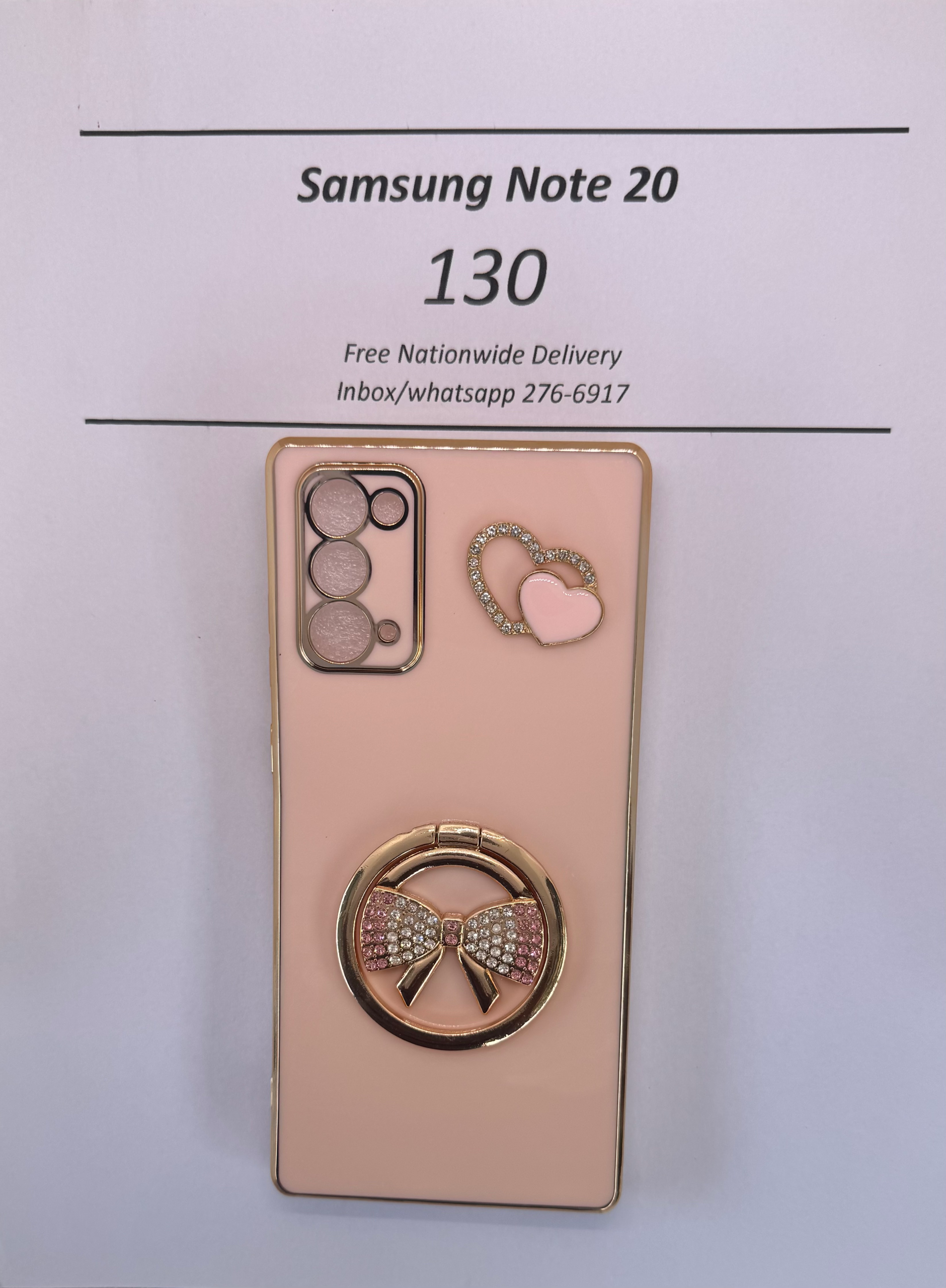 Note 20 Cream Bow Case