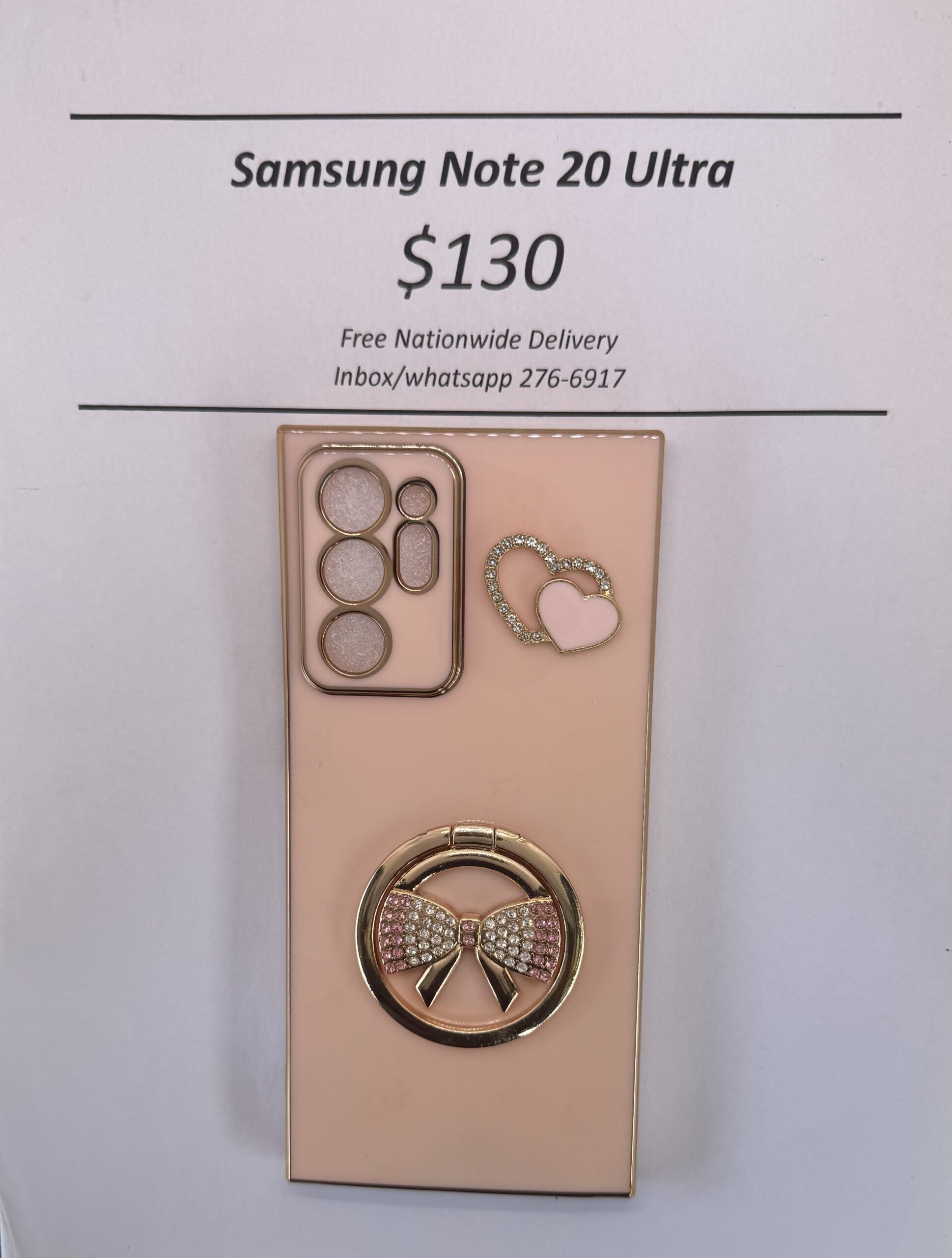 Note 20 Ultra Cream Bow Case