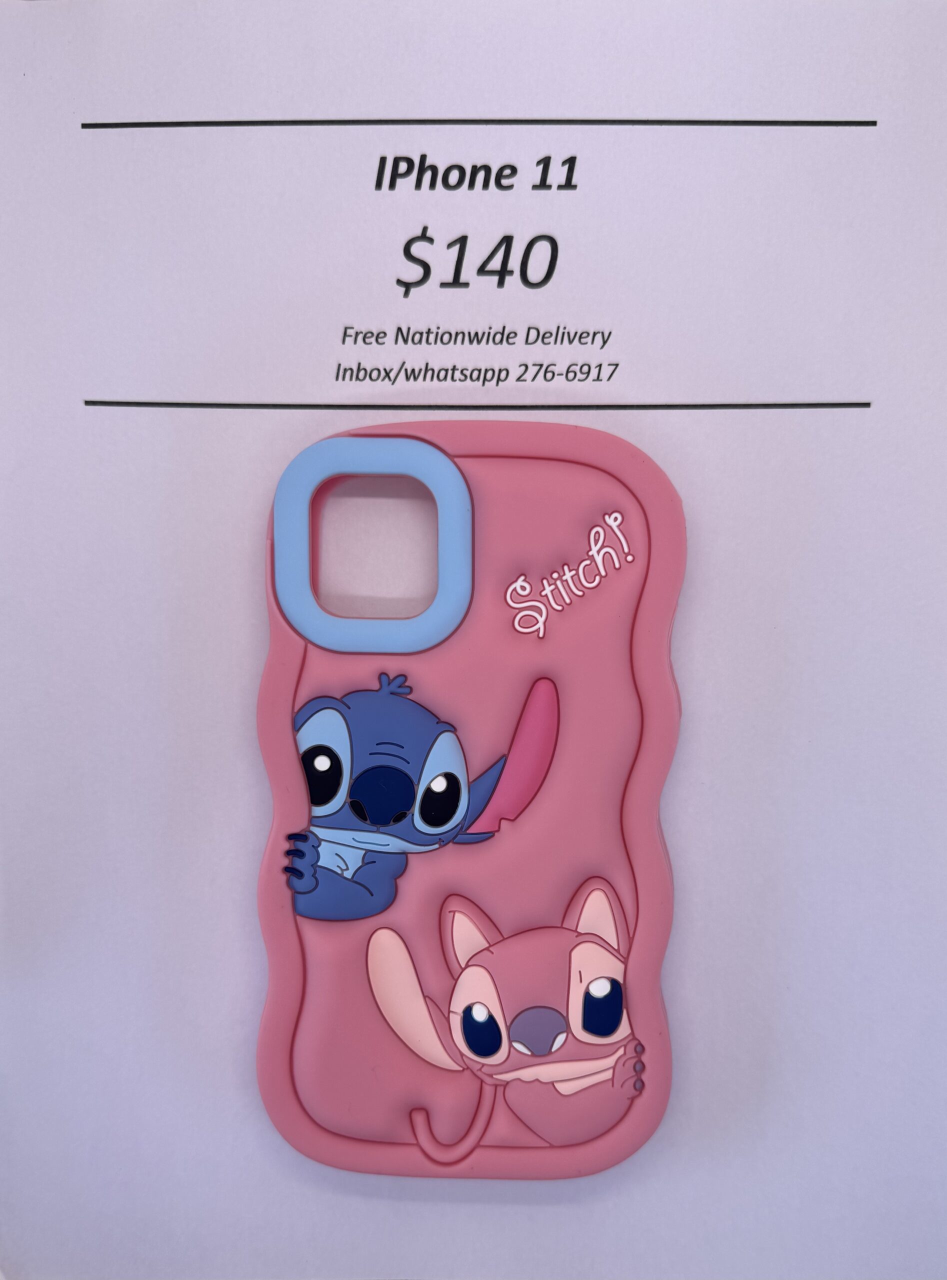 iPhone 11 Pink Stitch