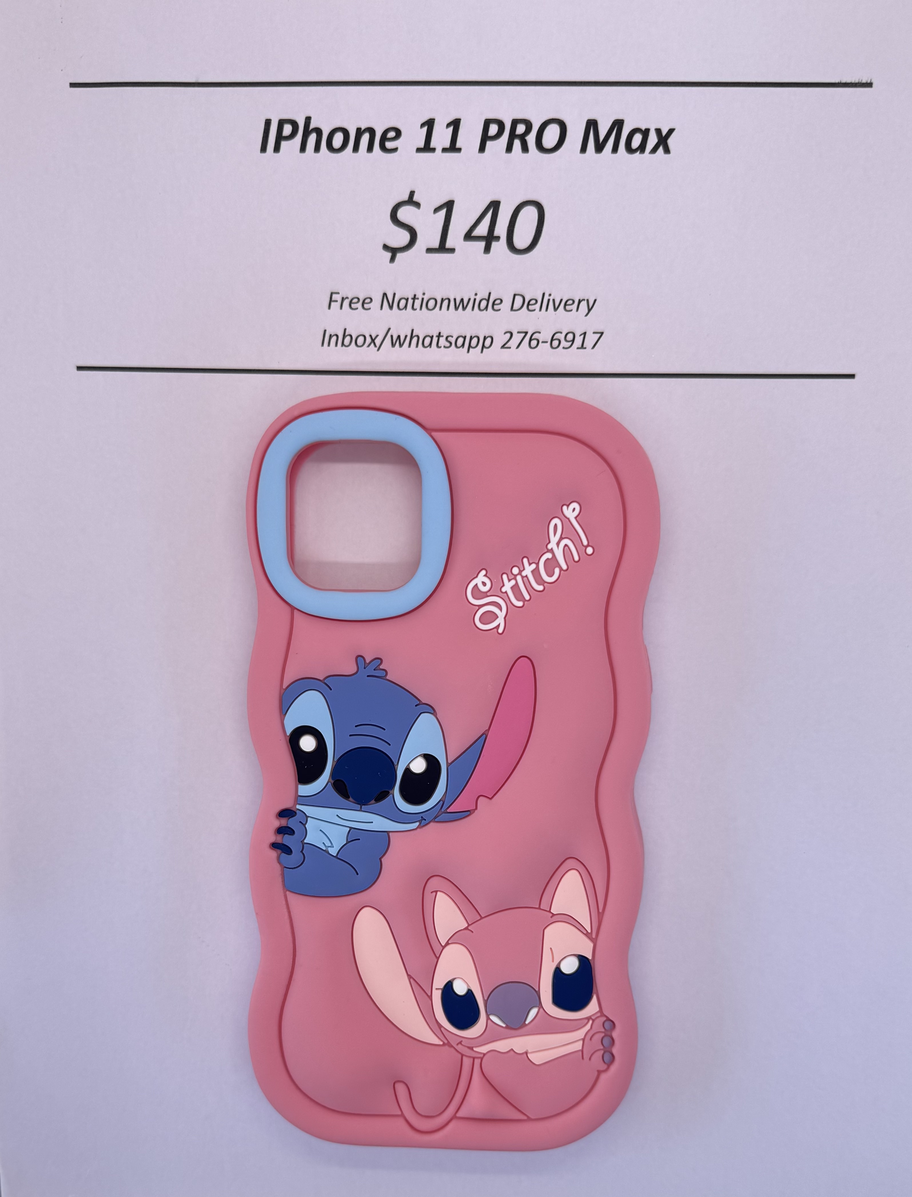 iPhone 12 Pro Max Pink Stitch