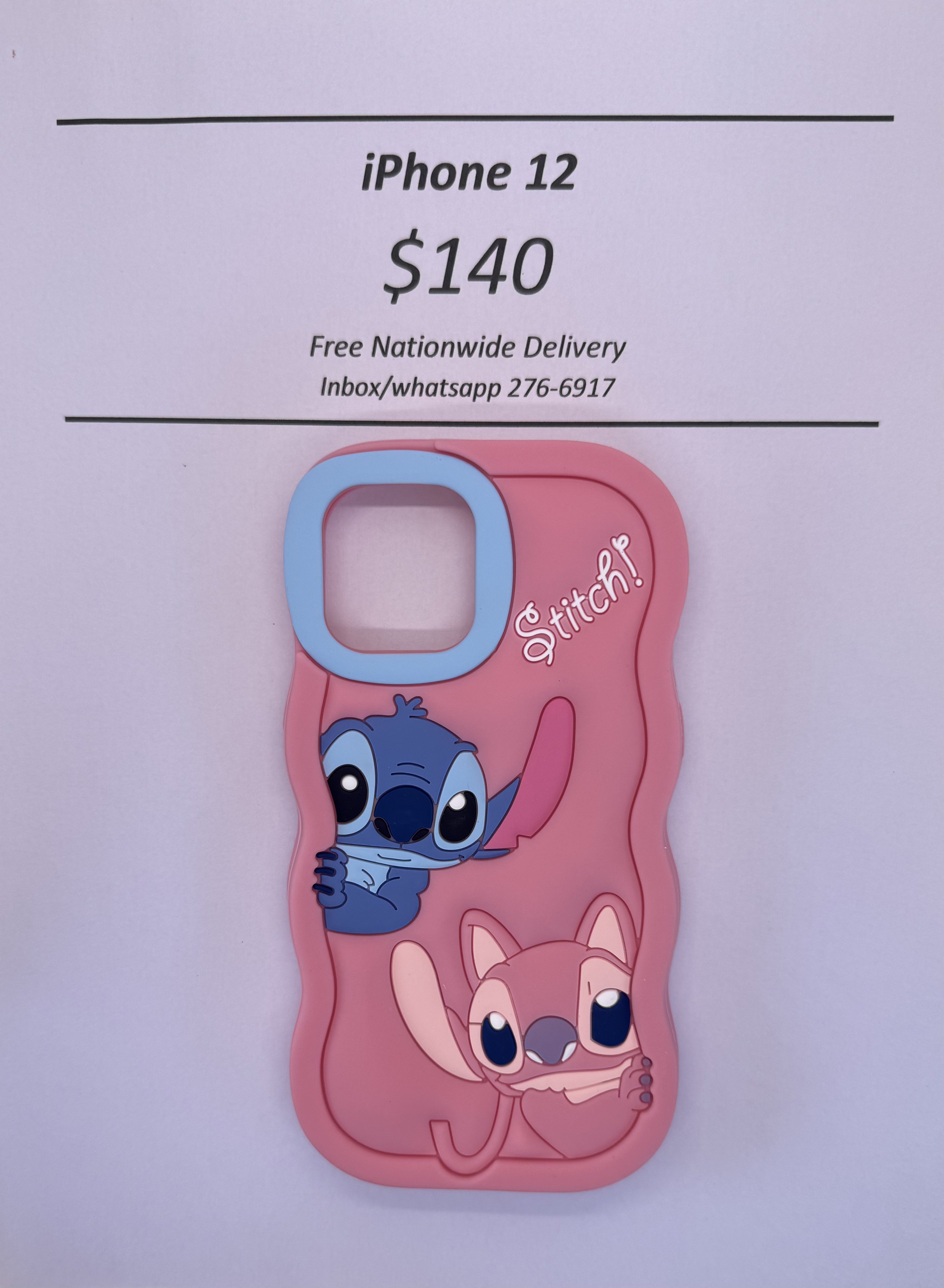iPhone 12 Pink Stitch