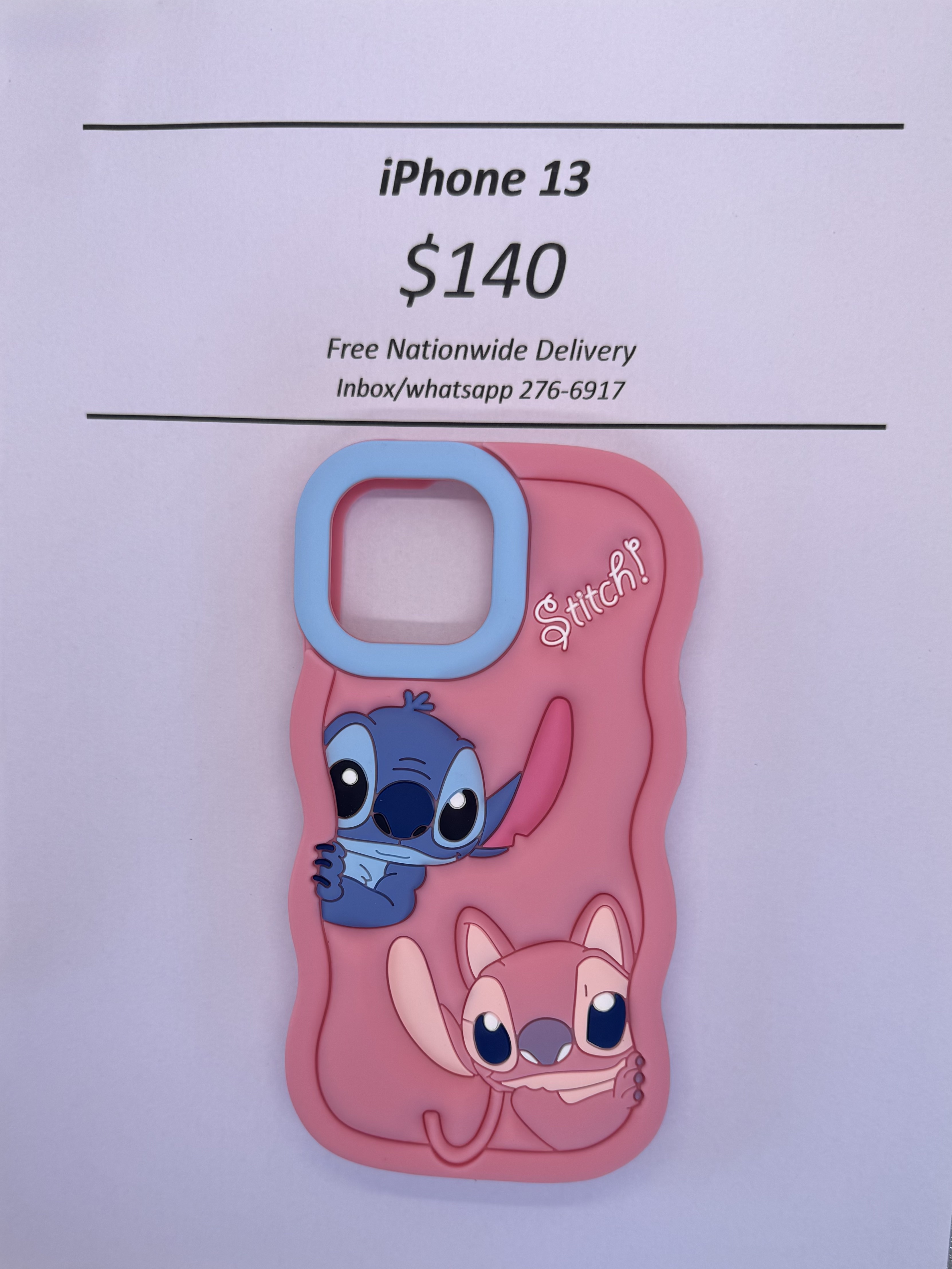 iPhone 13 Pink Stitch