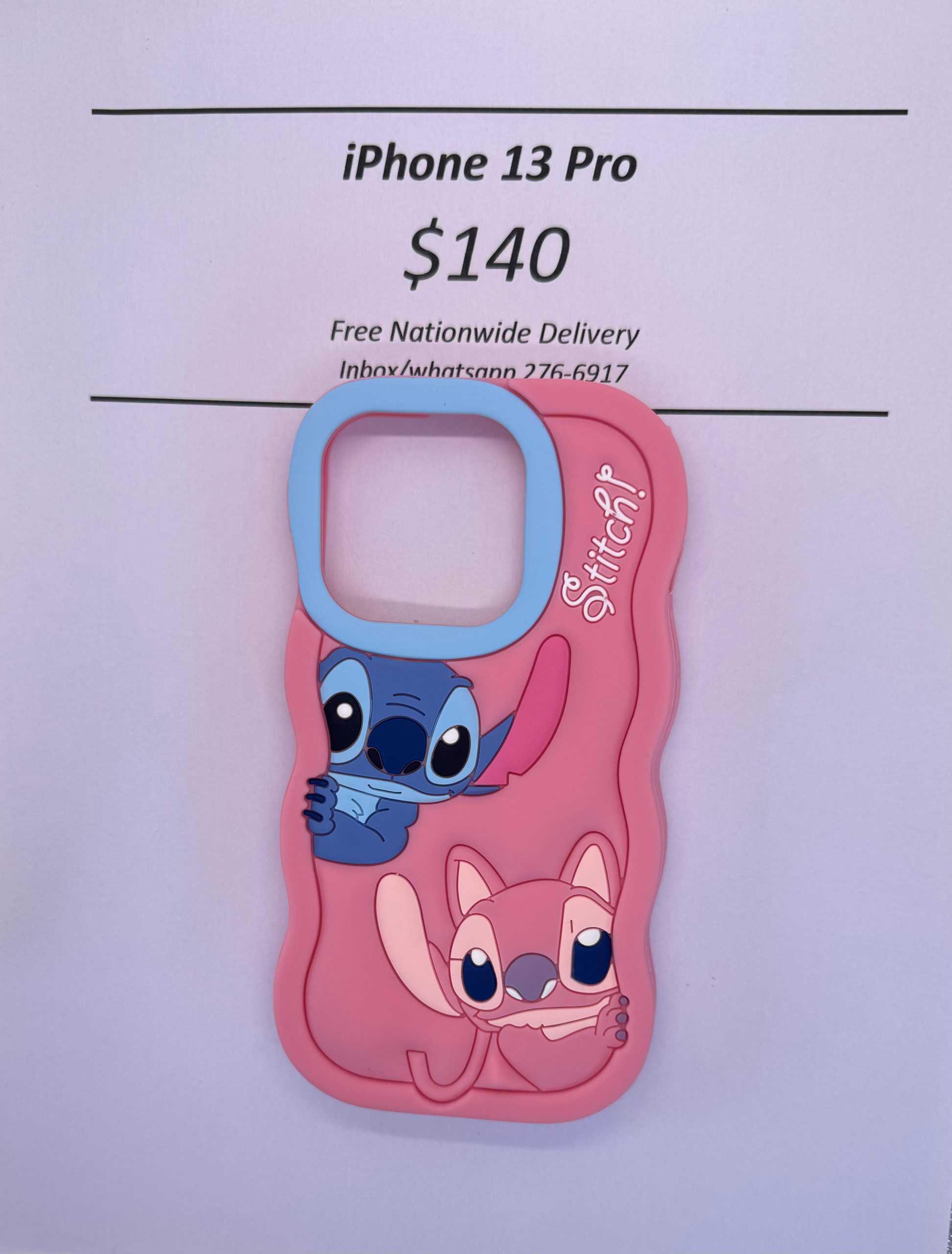 iPhone 13 Pro Pink Stitch