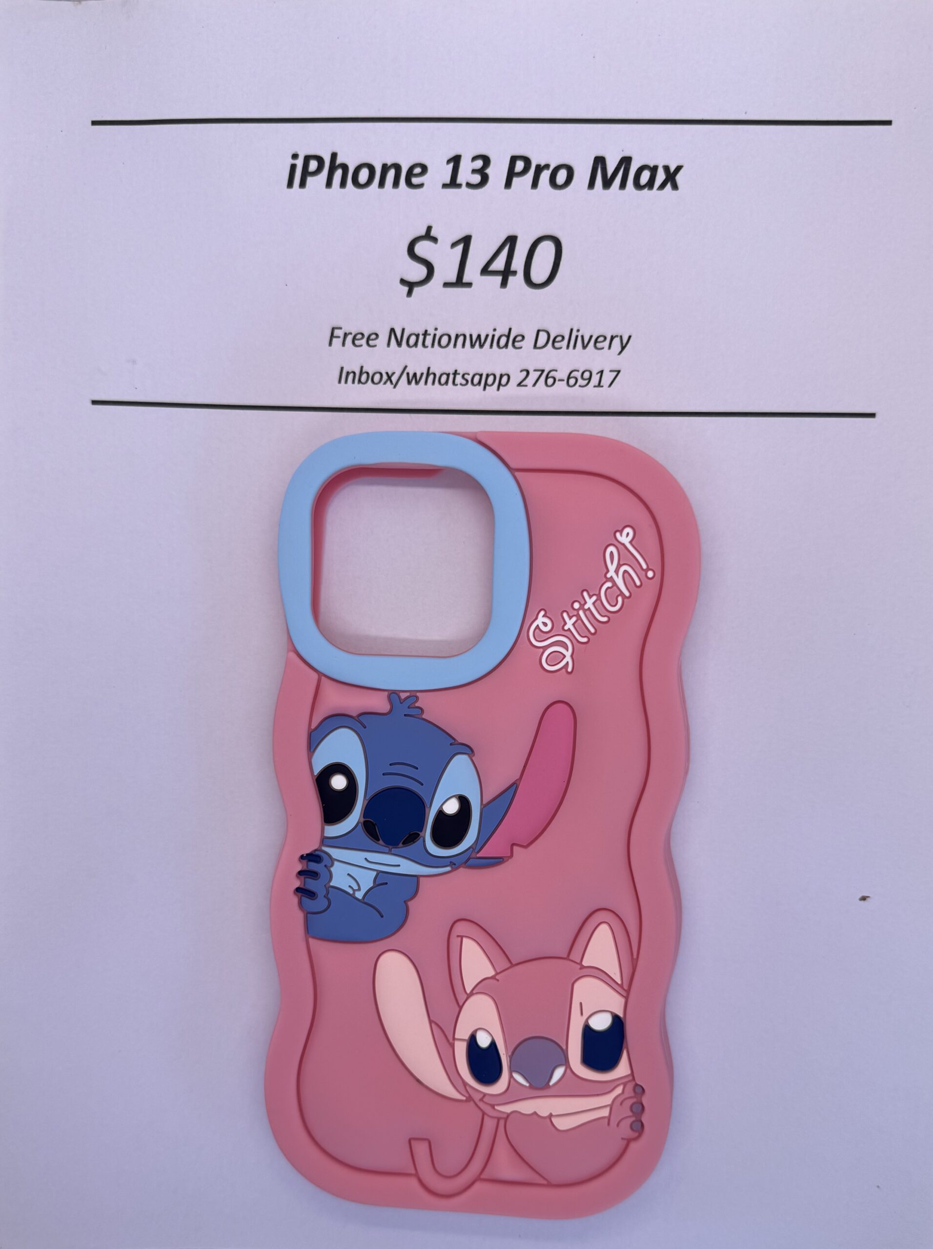 iPhone 13 Pro Max Pink Stitch