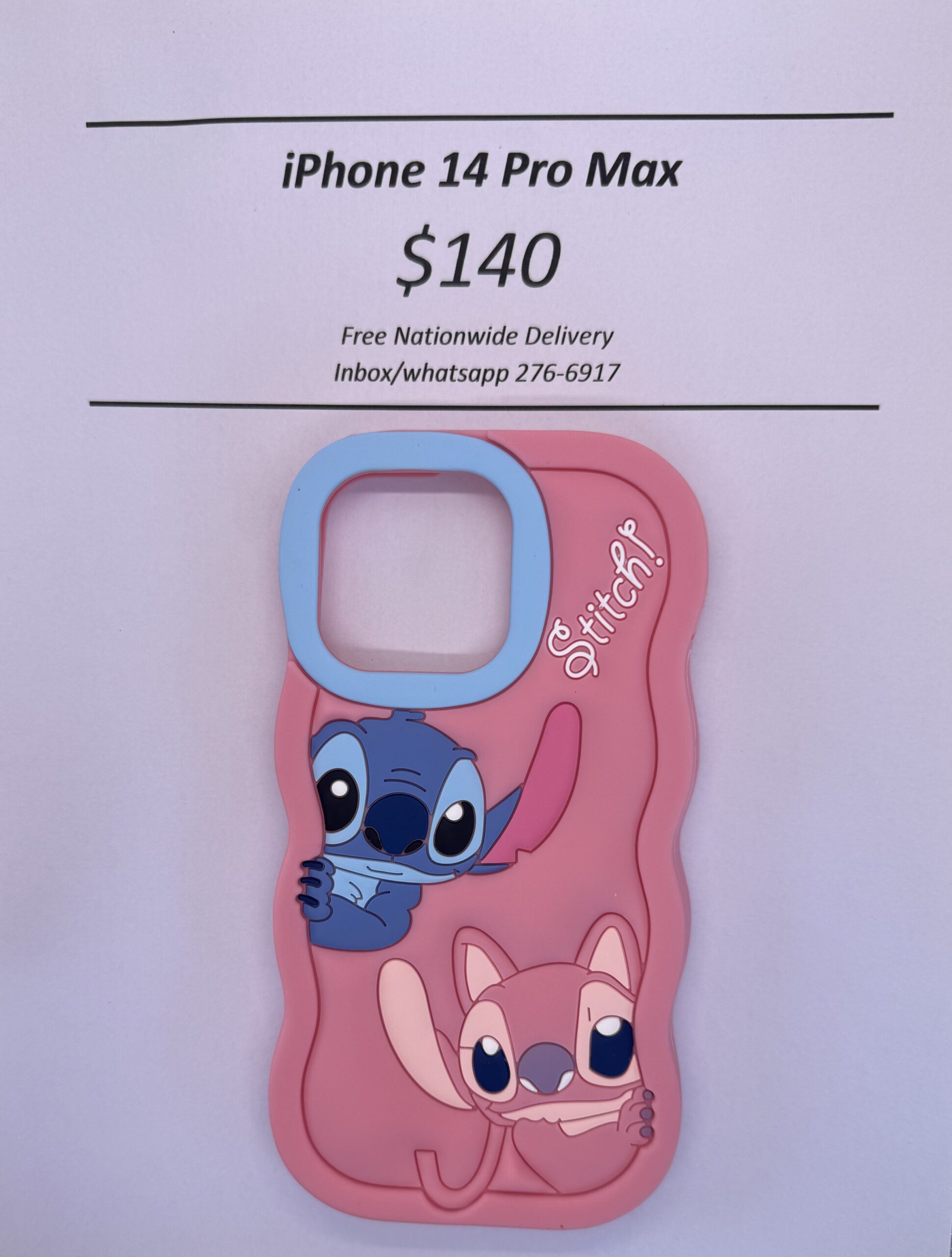 iPhone 14 Pro Max Pink Stitch