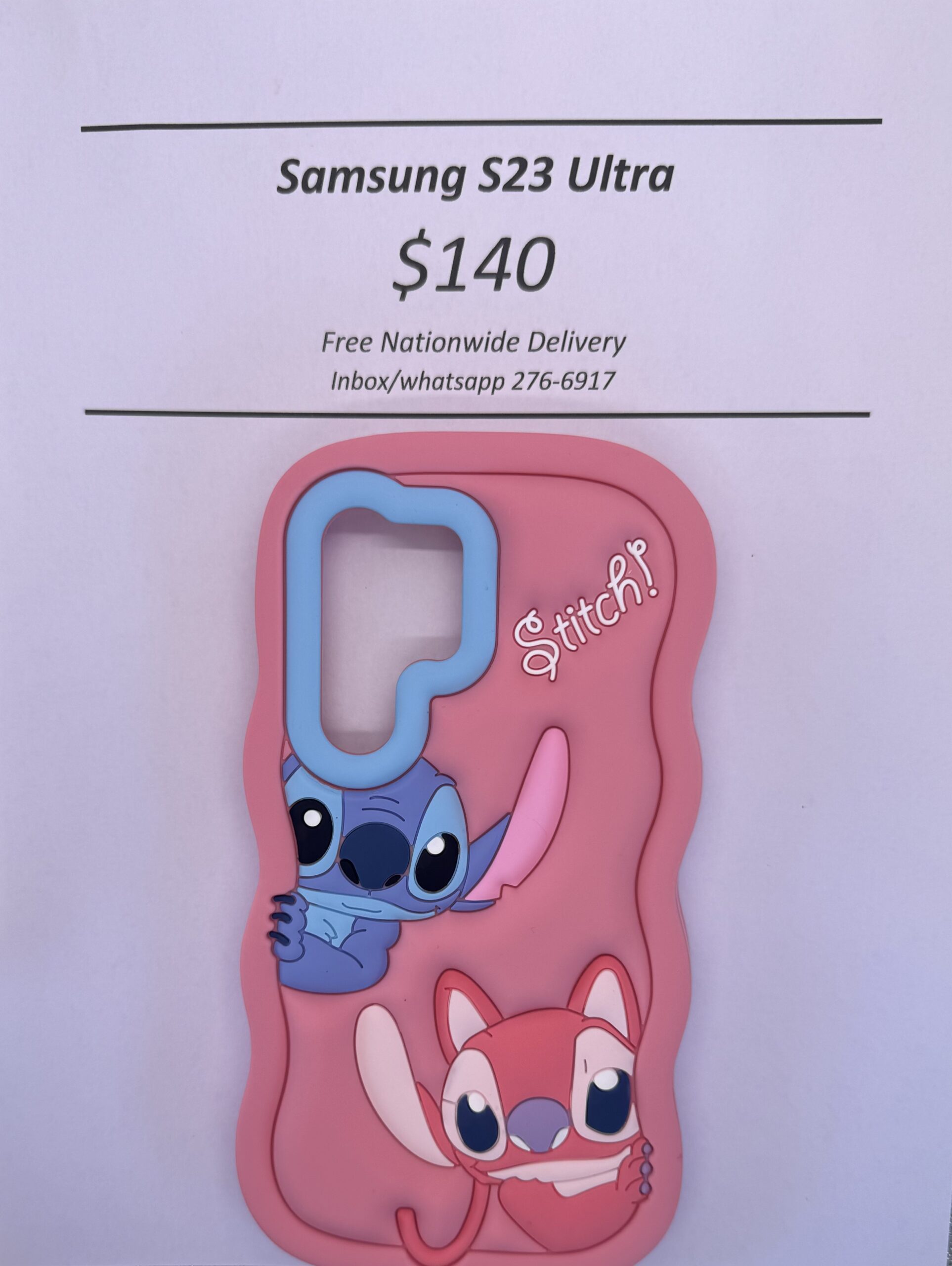 S23 Ultra Pink Stitch