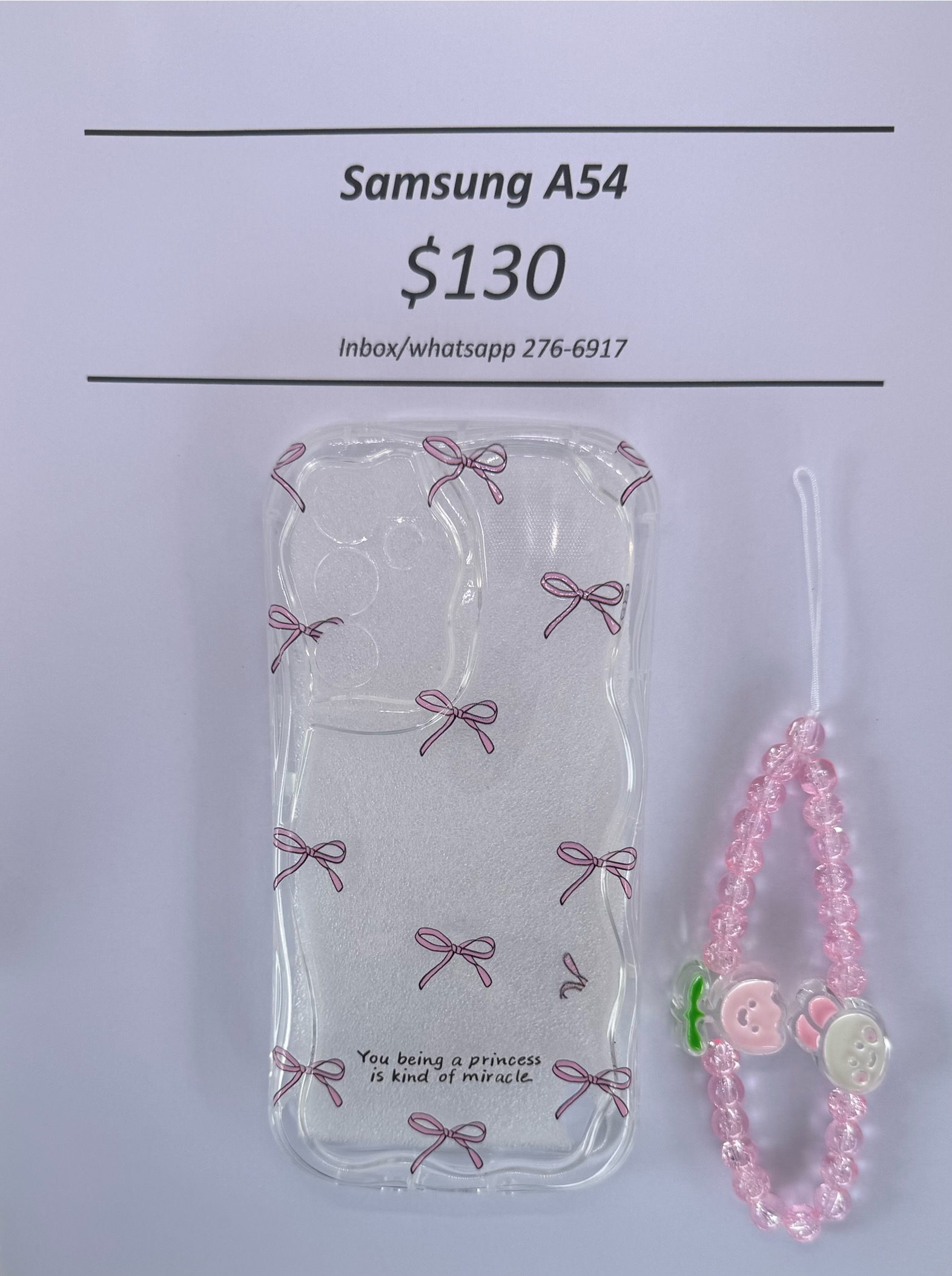 A54 Clear Bow Case