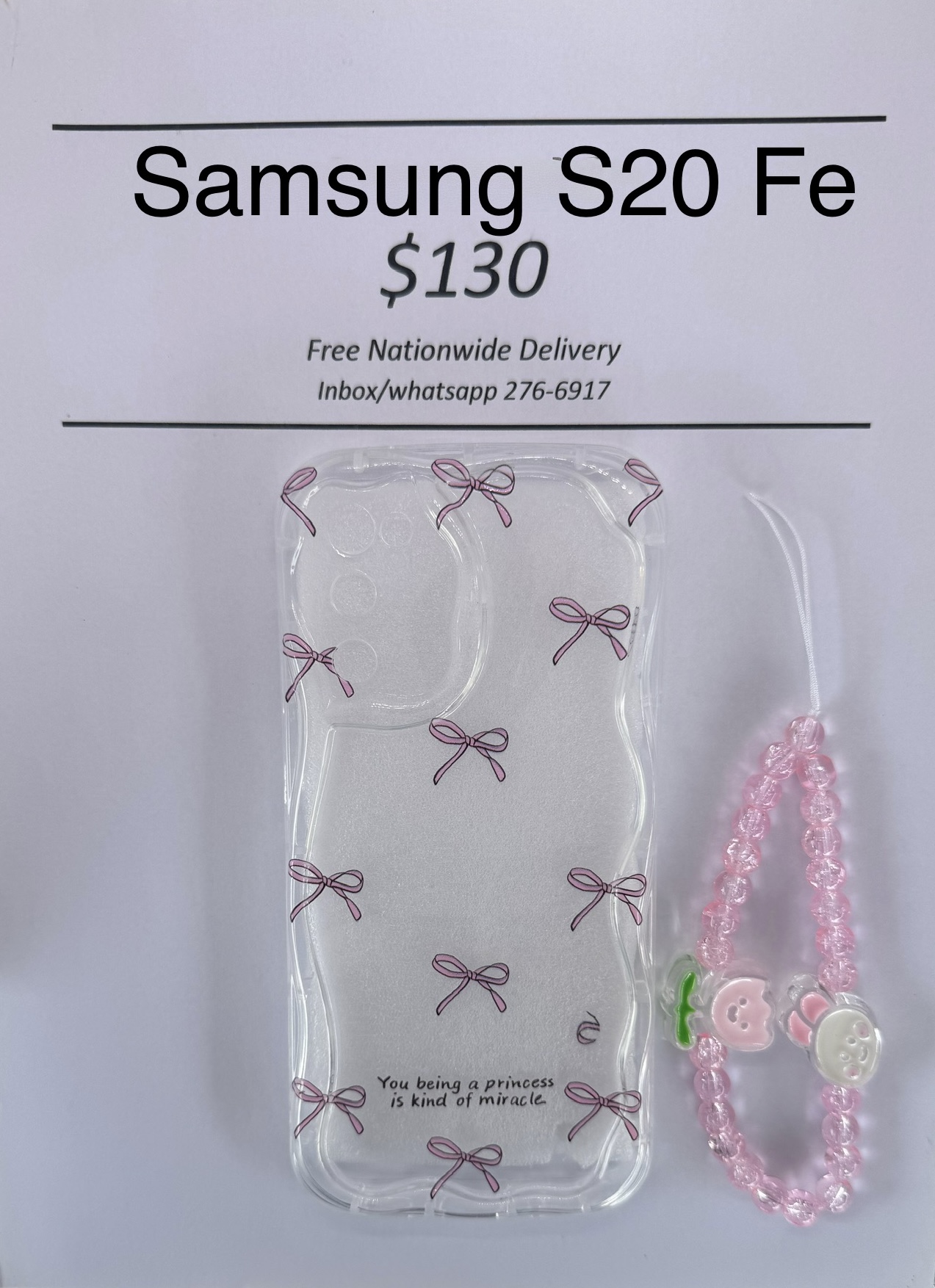 S20 FE Clear Bow Case