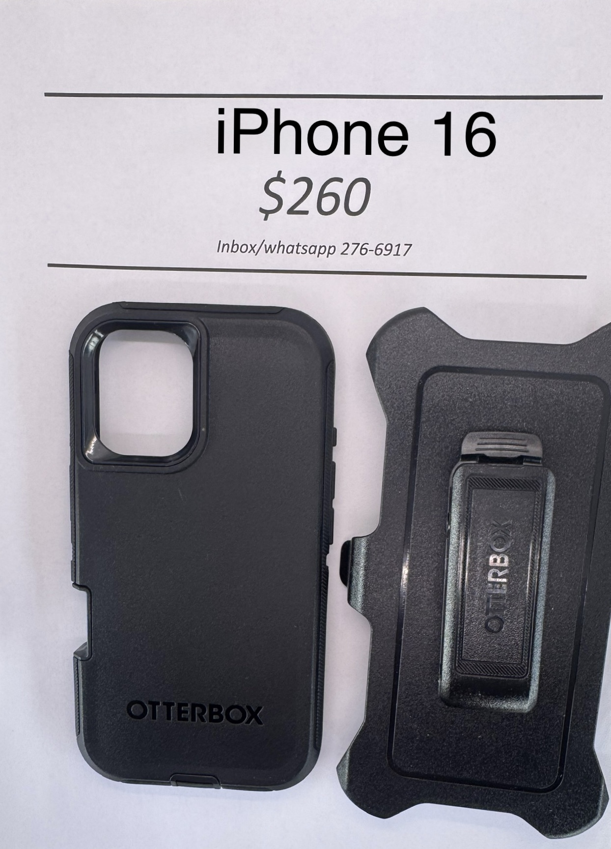 iPhone 16 Otterbox-Defender Black