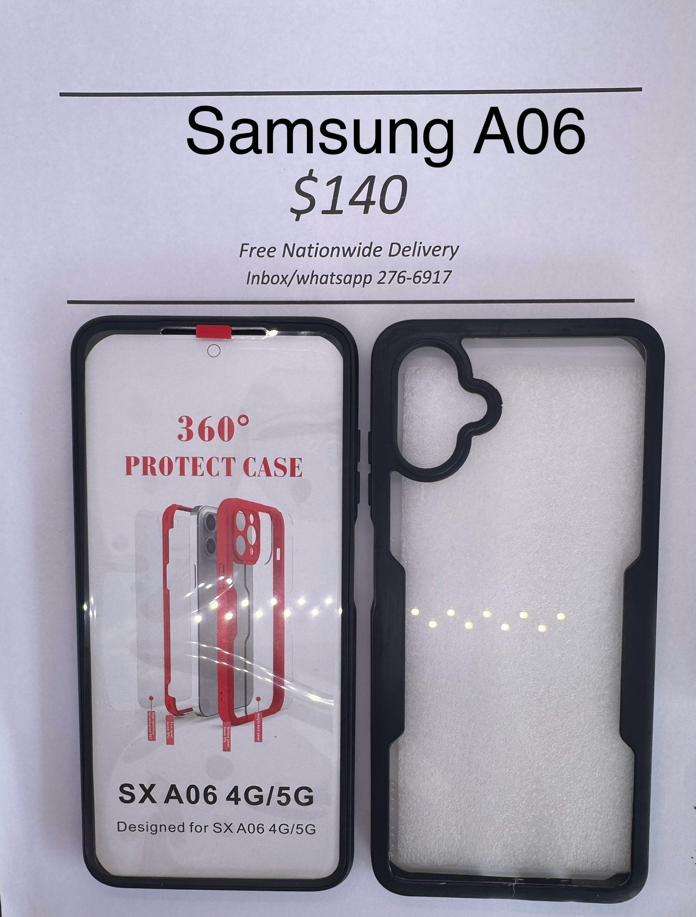 A06 Black Rugged 360 case