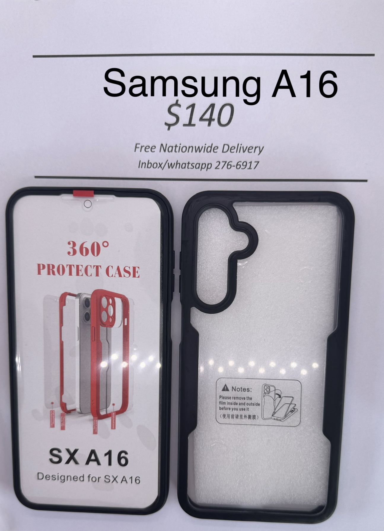 A16 Black Rugged 360 case