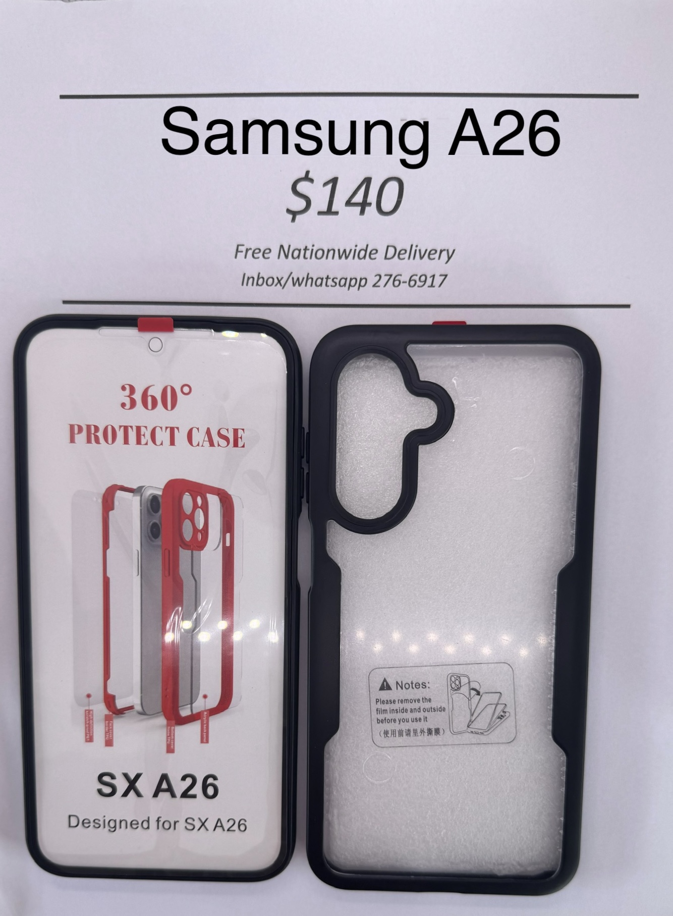 A26 Black Rugged 360 case