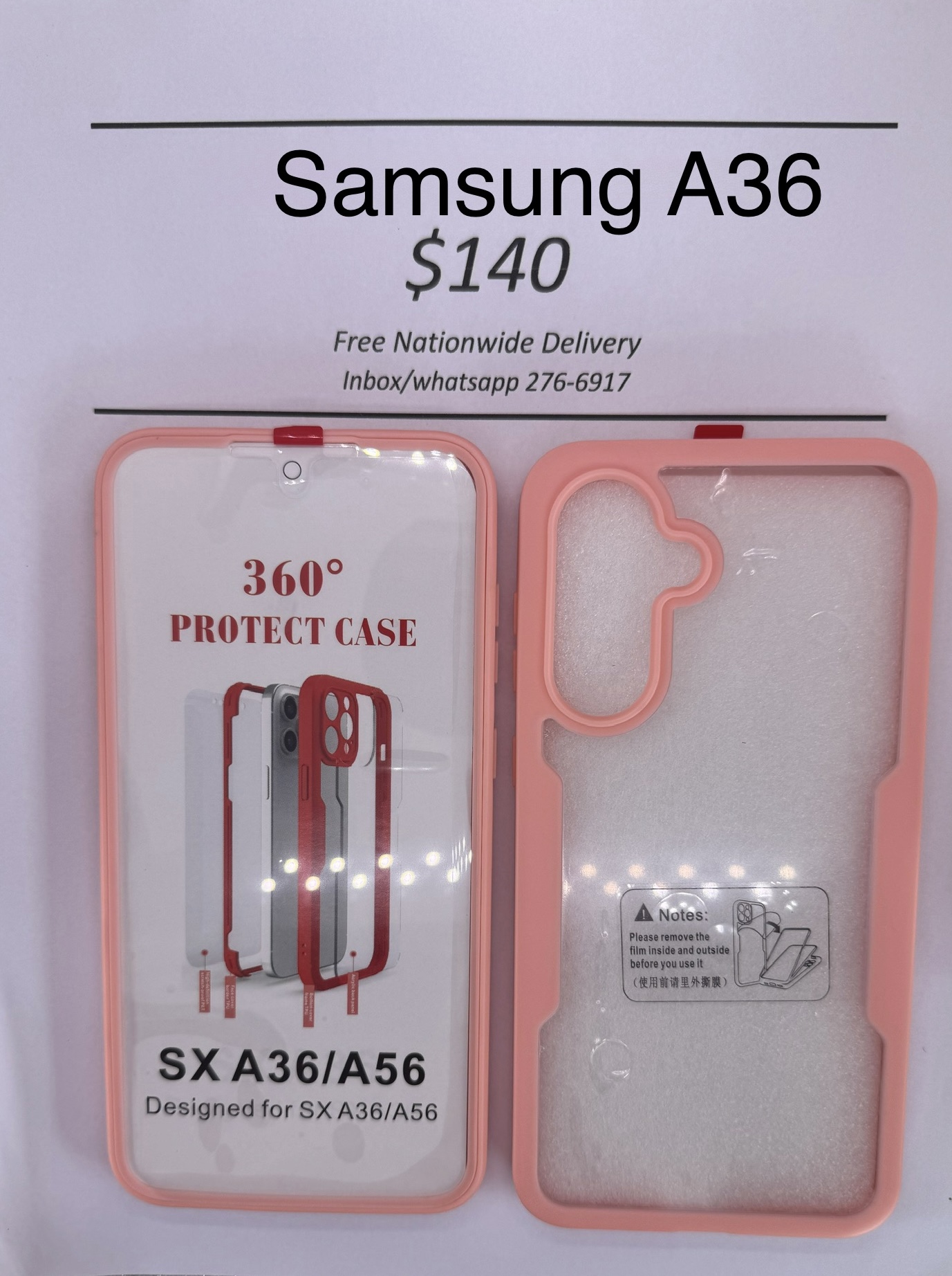 A36 Pink Rugged 360 case