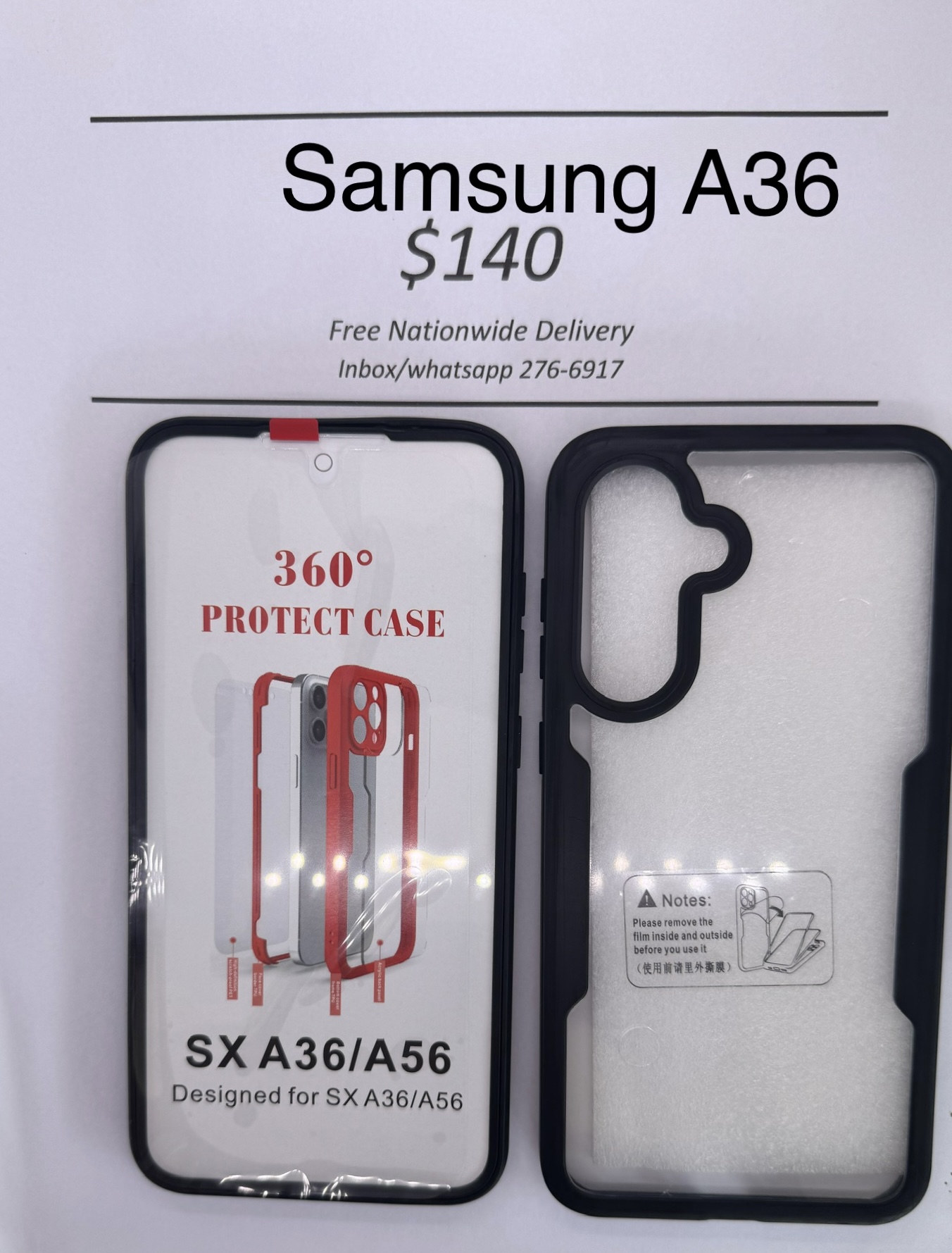 A36 Black Rugged 360 case