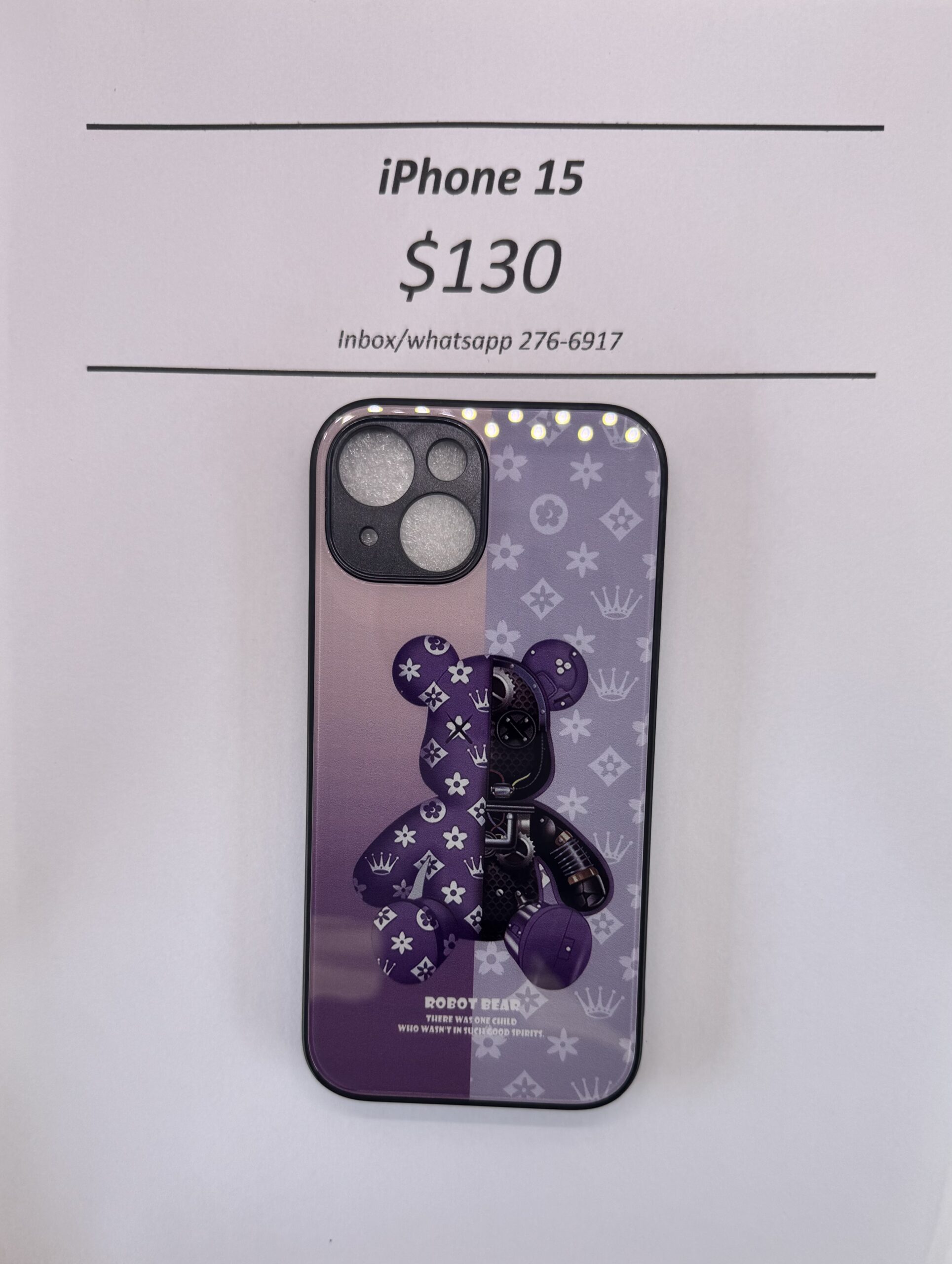 iPhone 15 Robot Bear