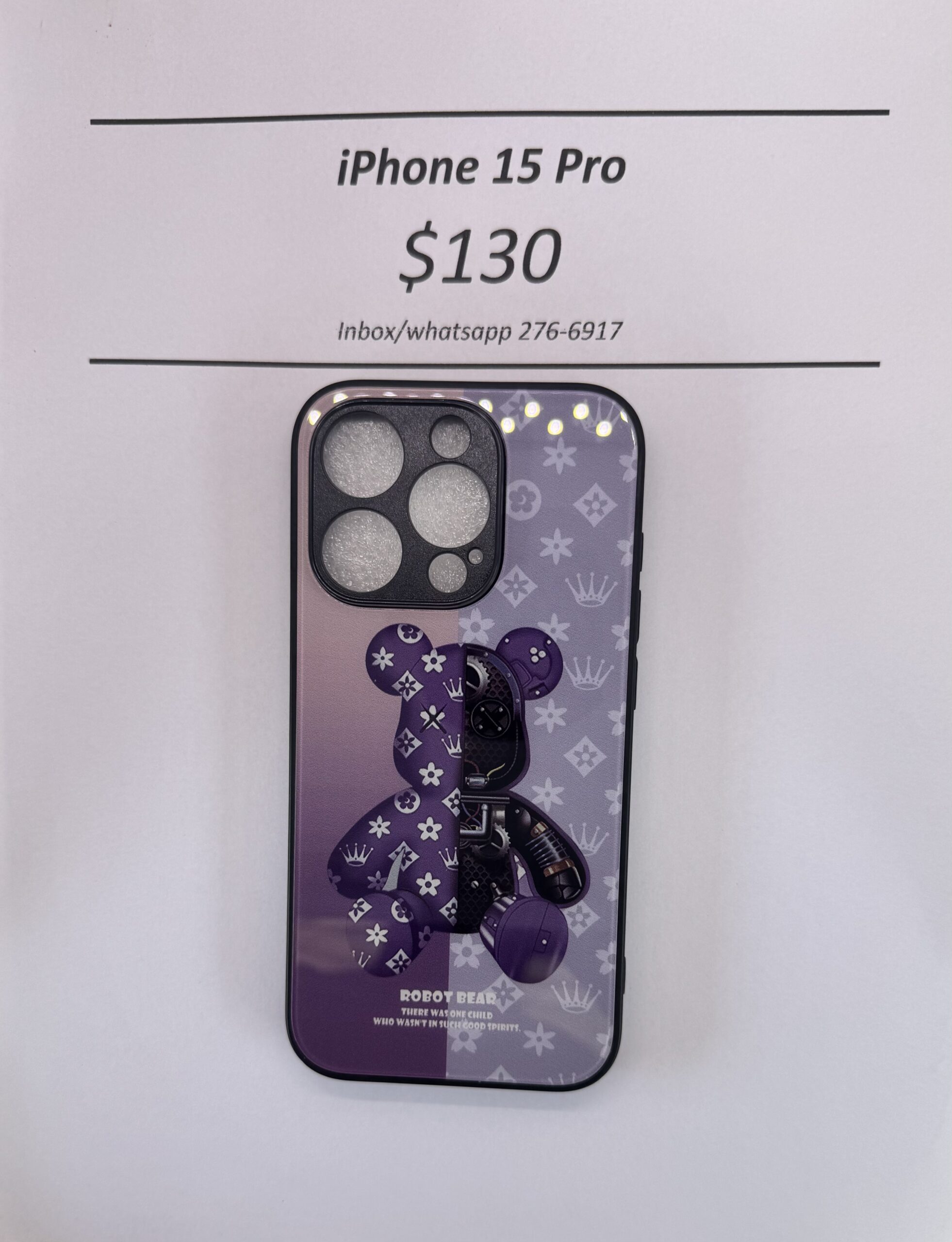 iPhone 15 Pro Robot Bear
