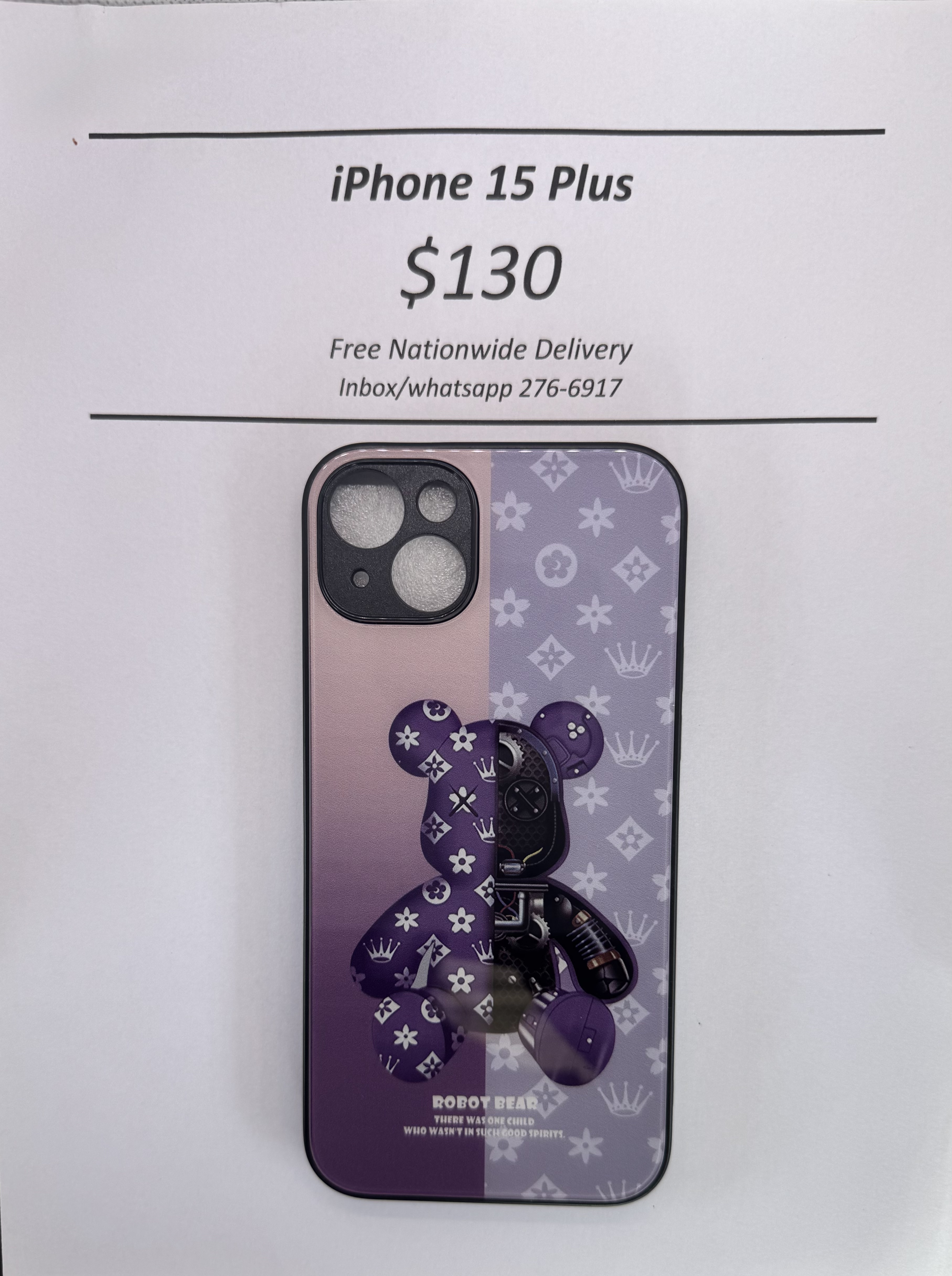 iPhone 15+ Robot Bear