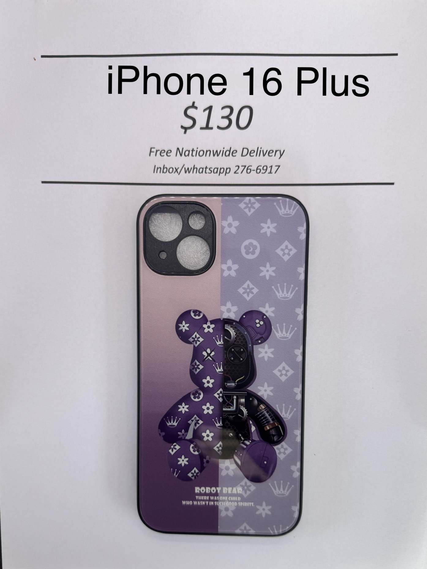 iPhone 16+ Robot Bear