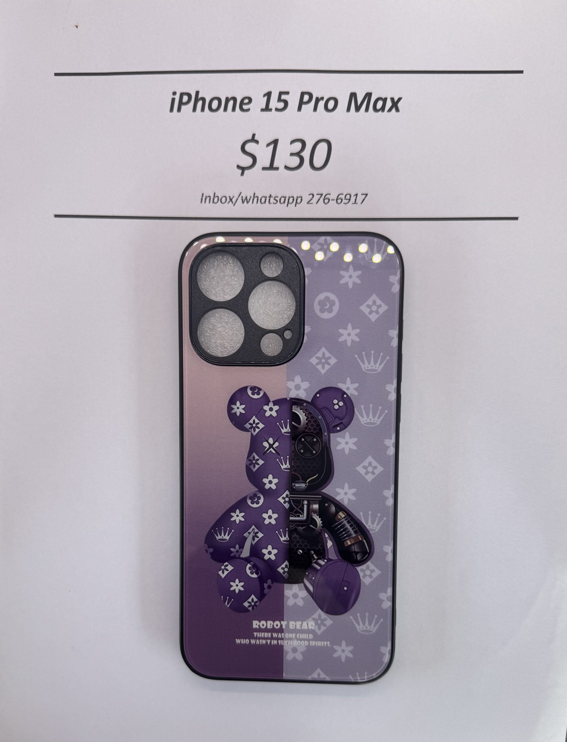 iPhone 15 Pro Max Robot Bear