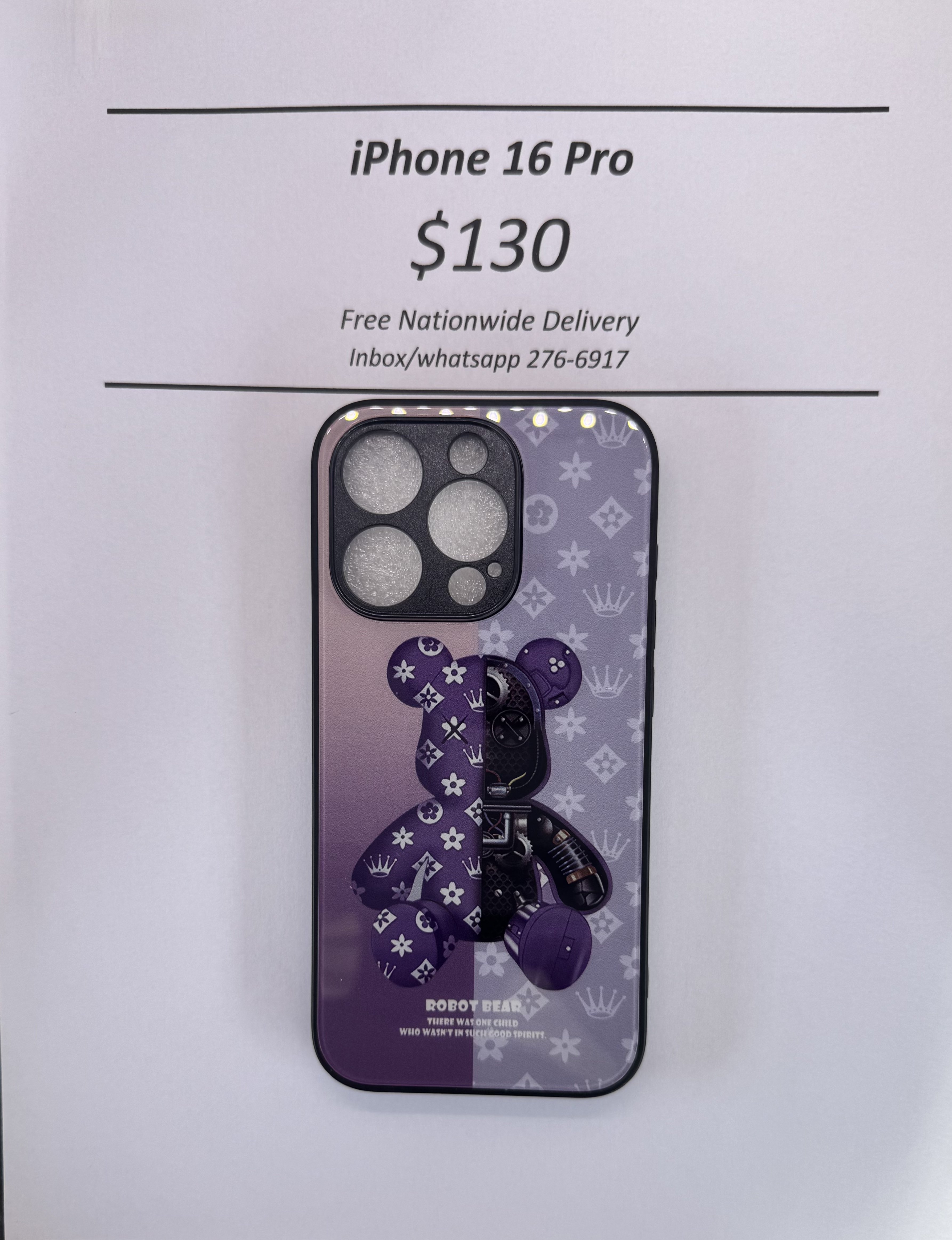 iPhone 16 Pro Robot Bear