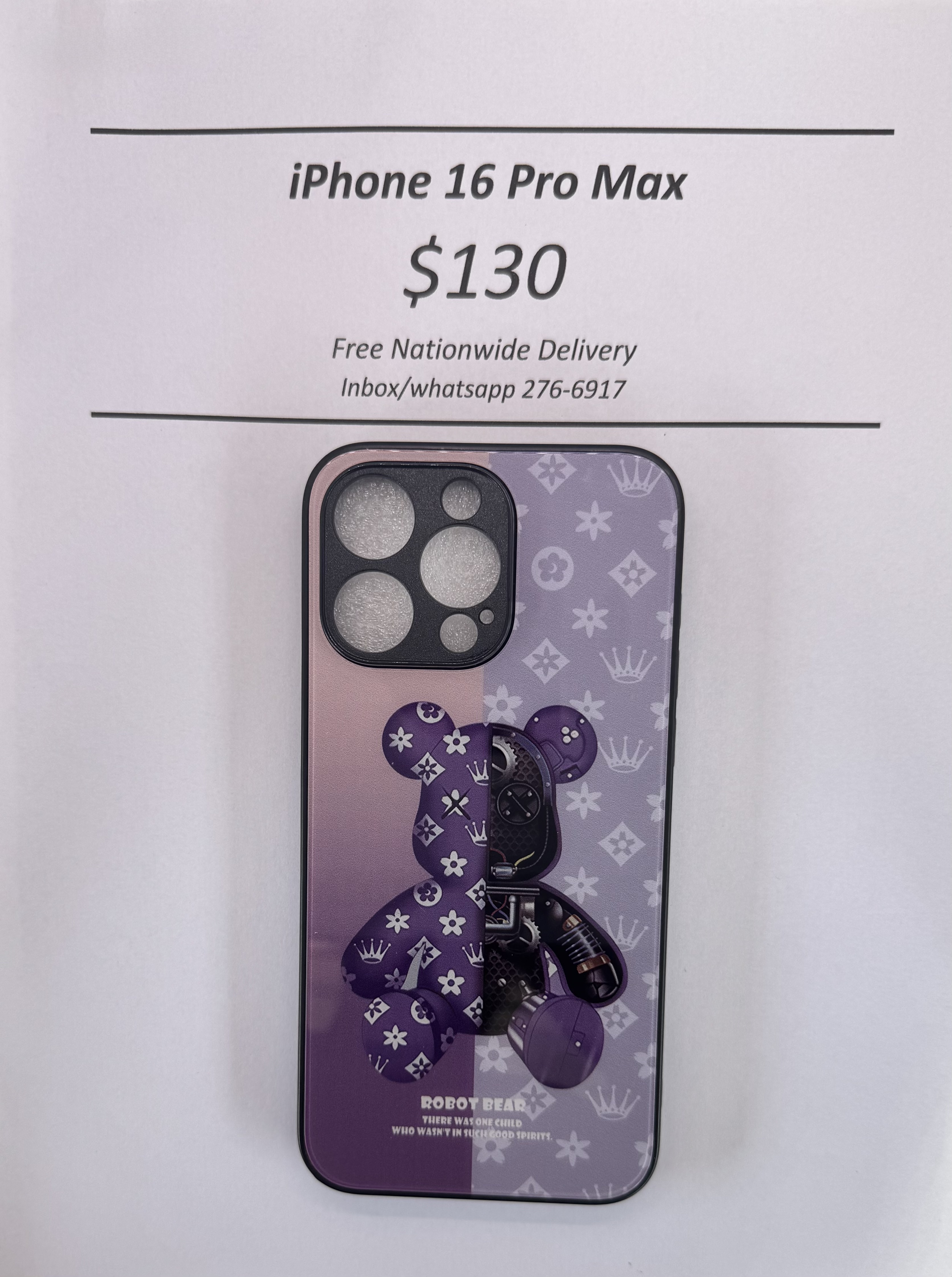 iPhone 16 Pro Max Robot Bear