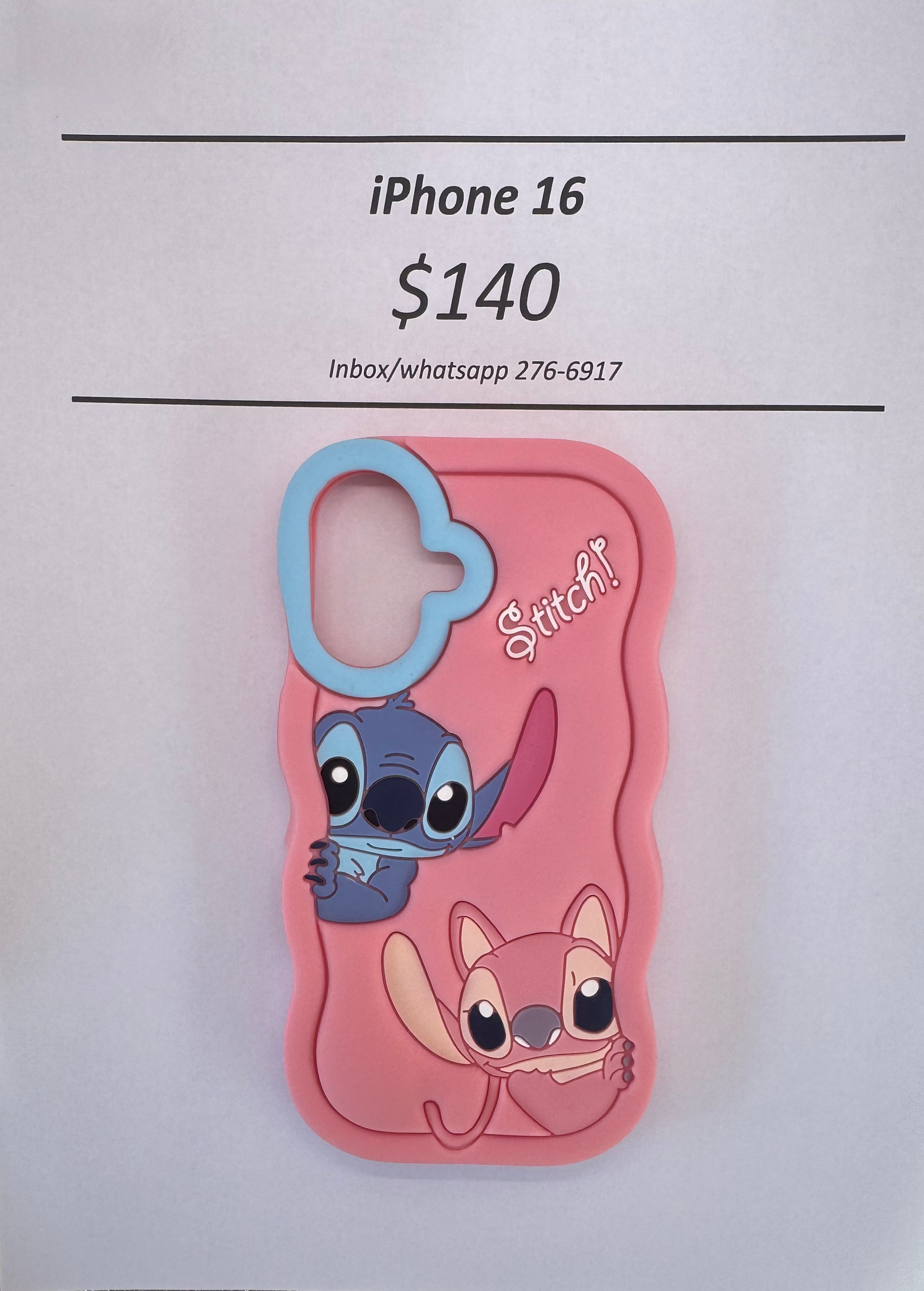 iPhone 16 Pink Stitch