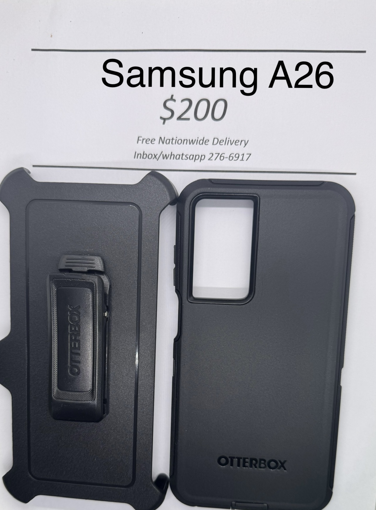 A26 Otterbox Defender Black