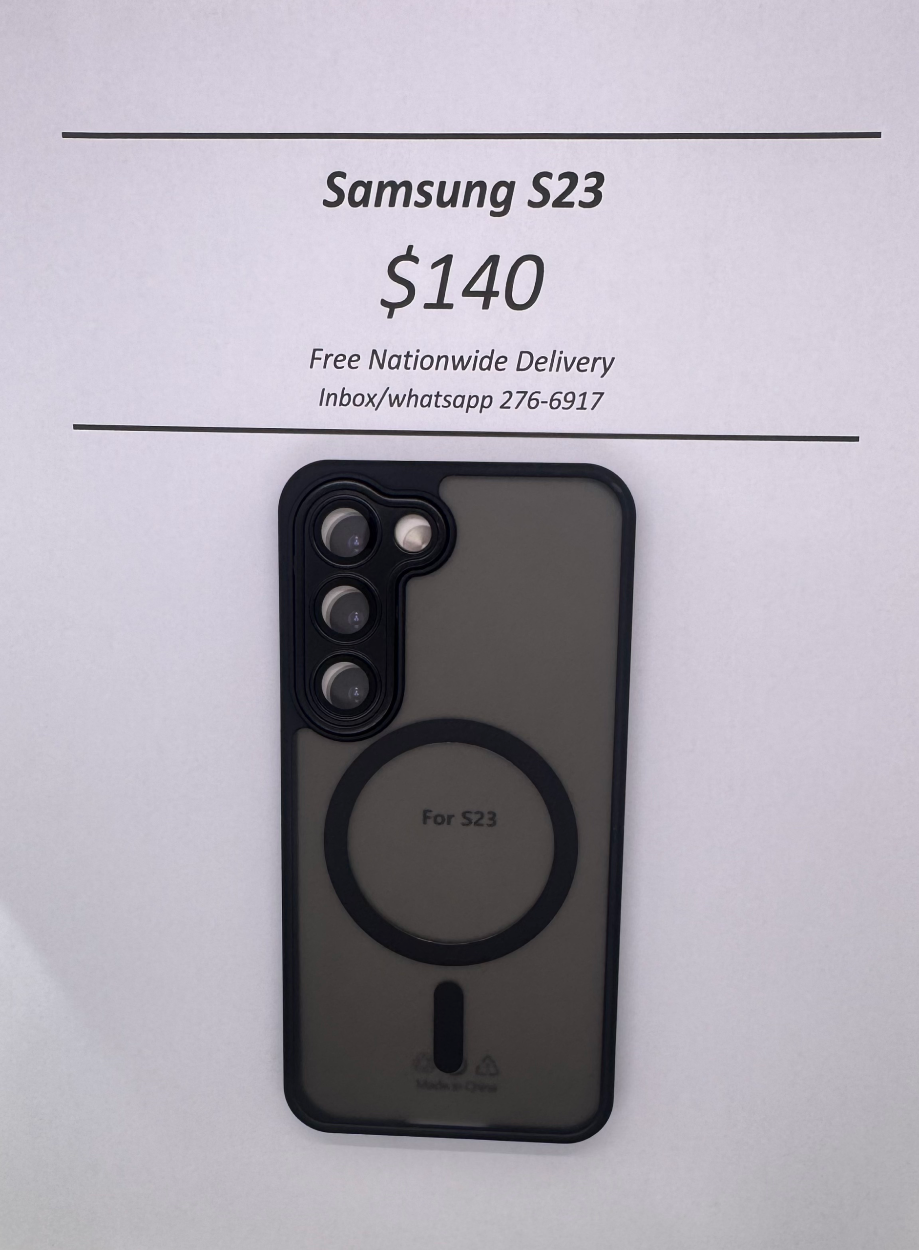 S23 Black Frosted Mag Safe