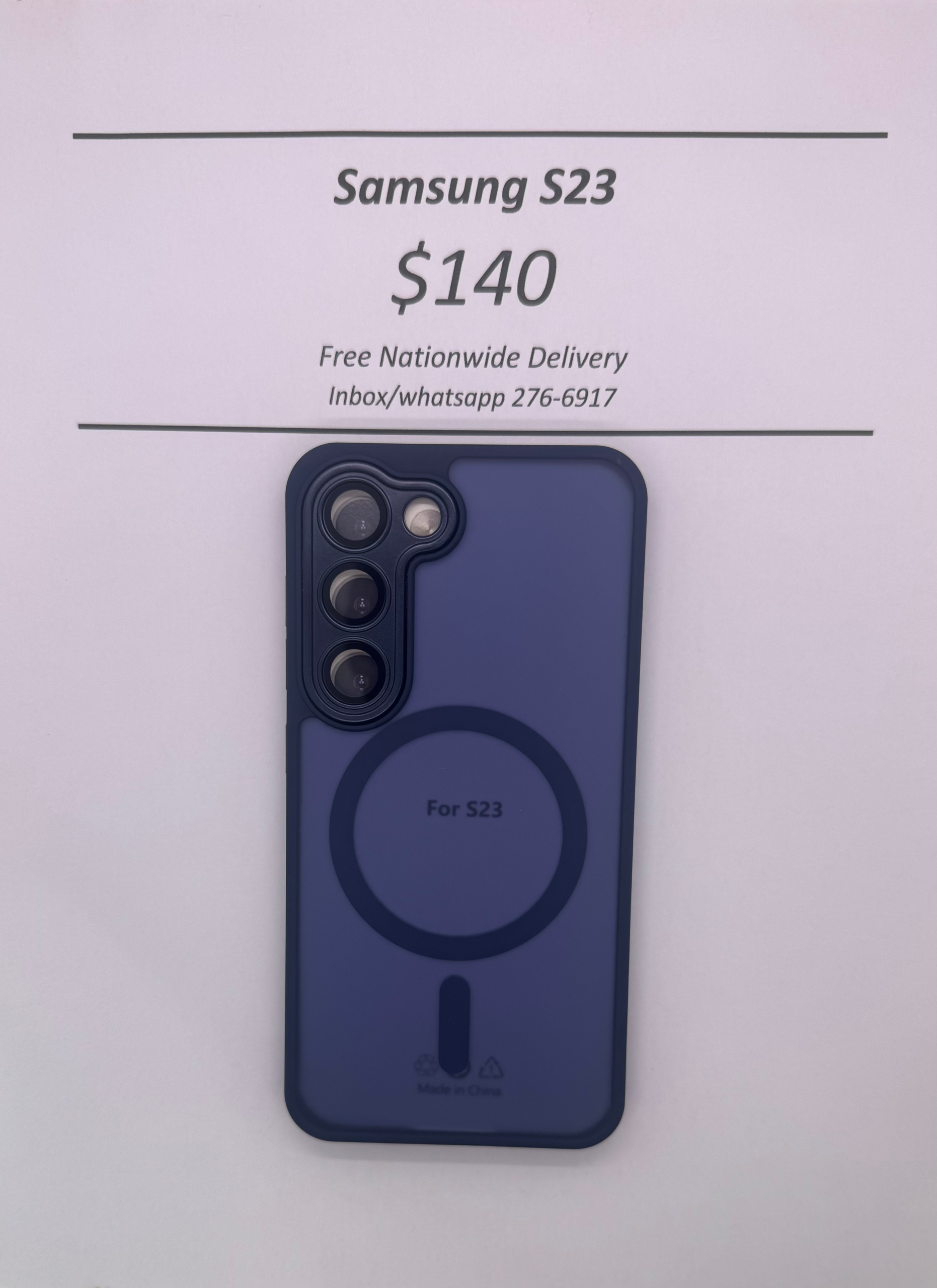 S23 Blue Frosted Mag Safe