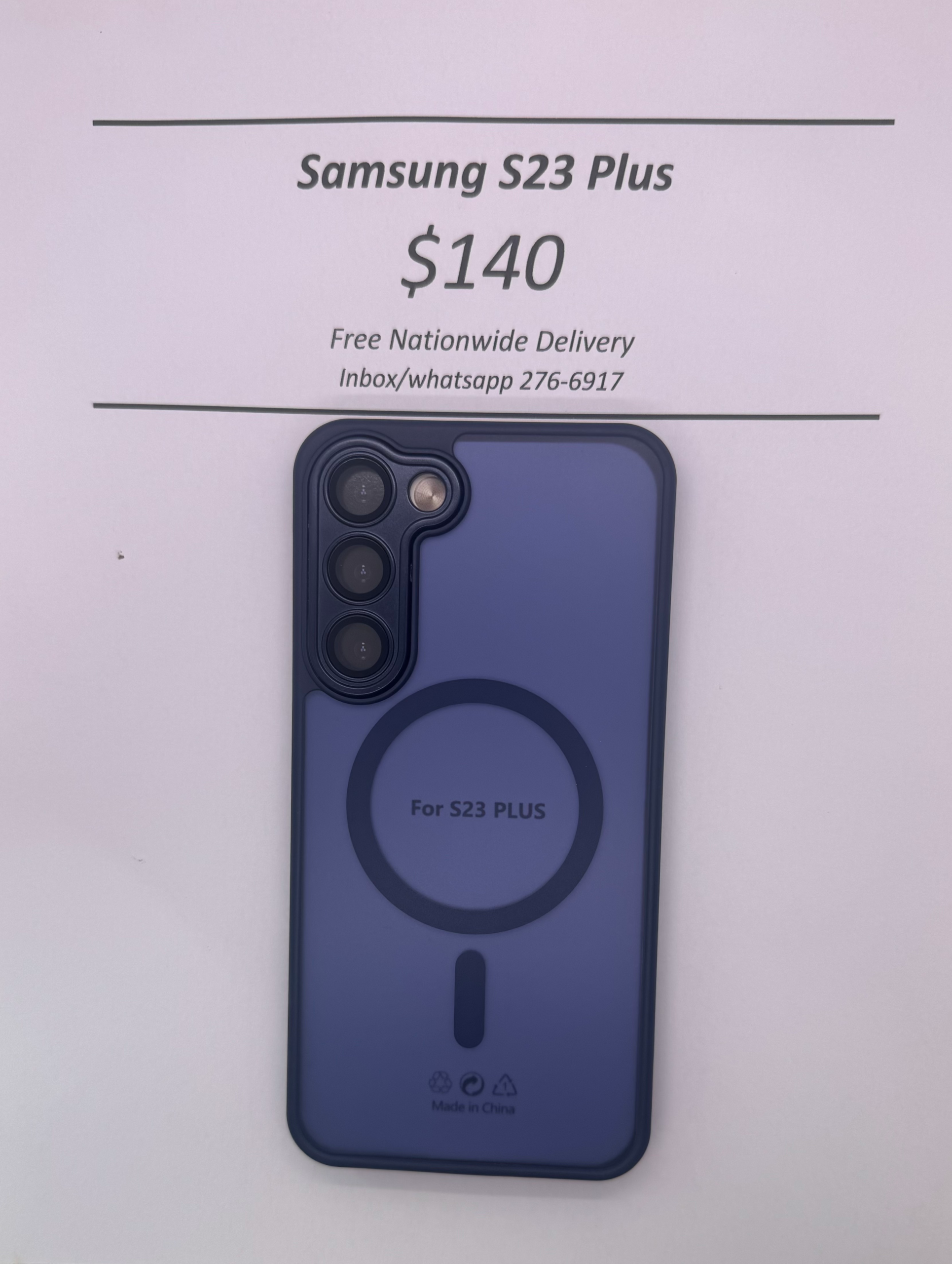 S23+ Blue Frosted Mag Safe