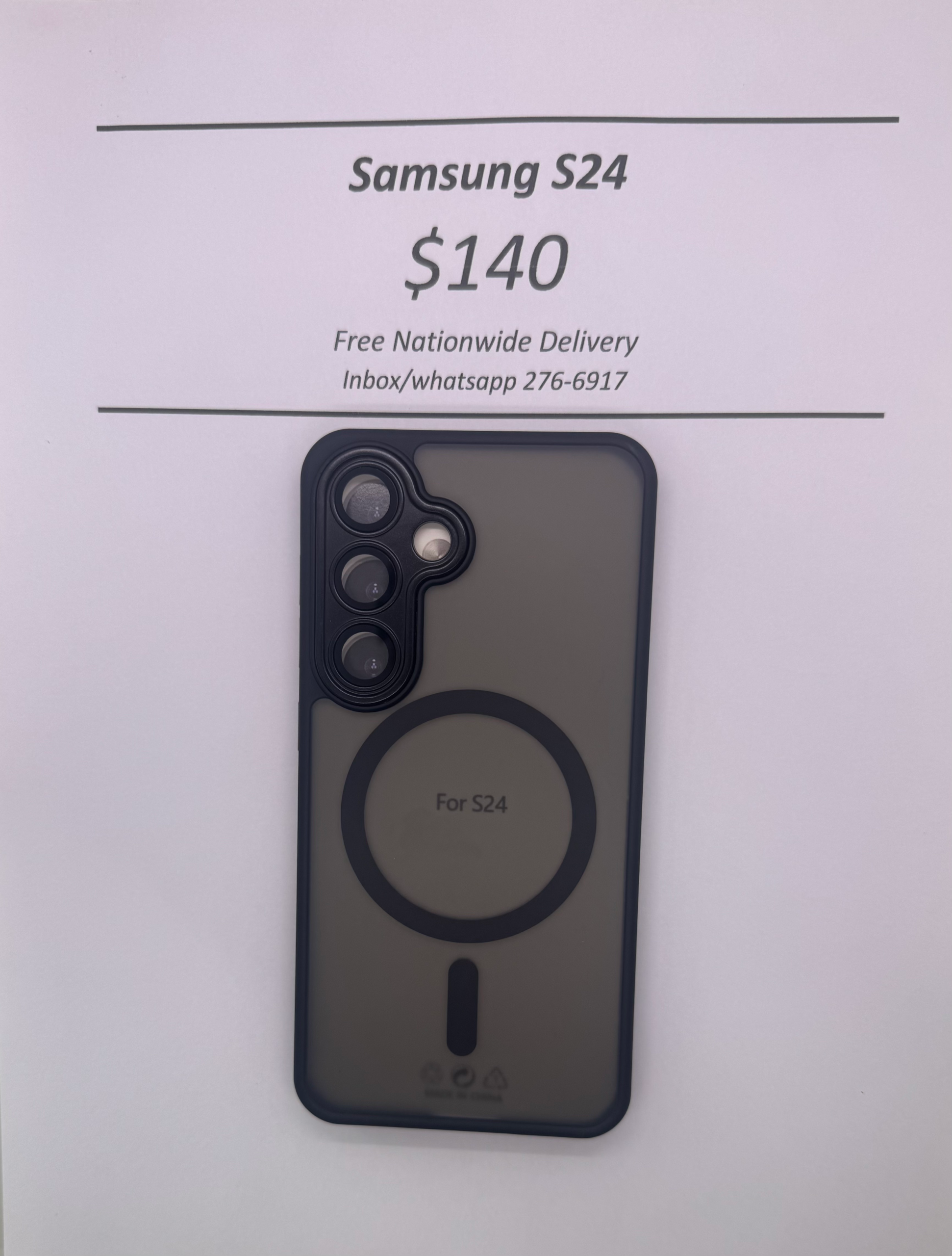 S24 Black Frosted Mag Safe