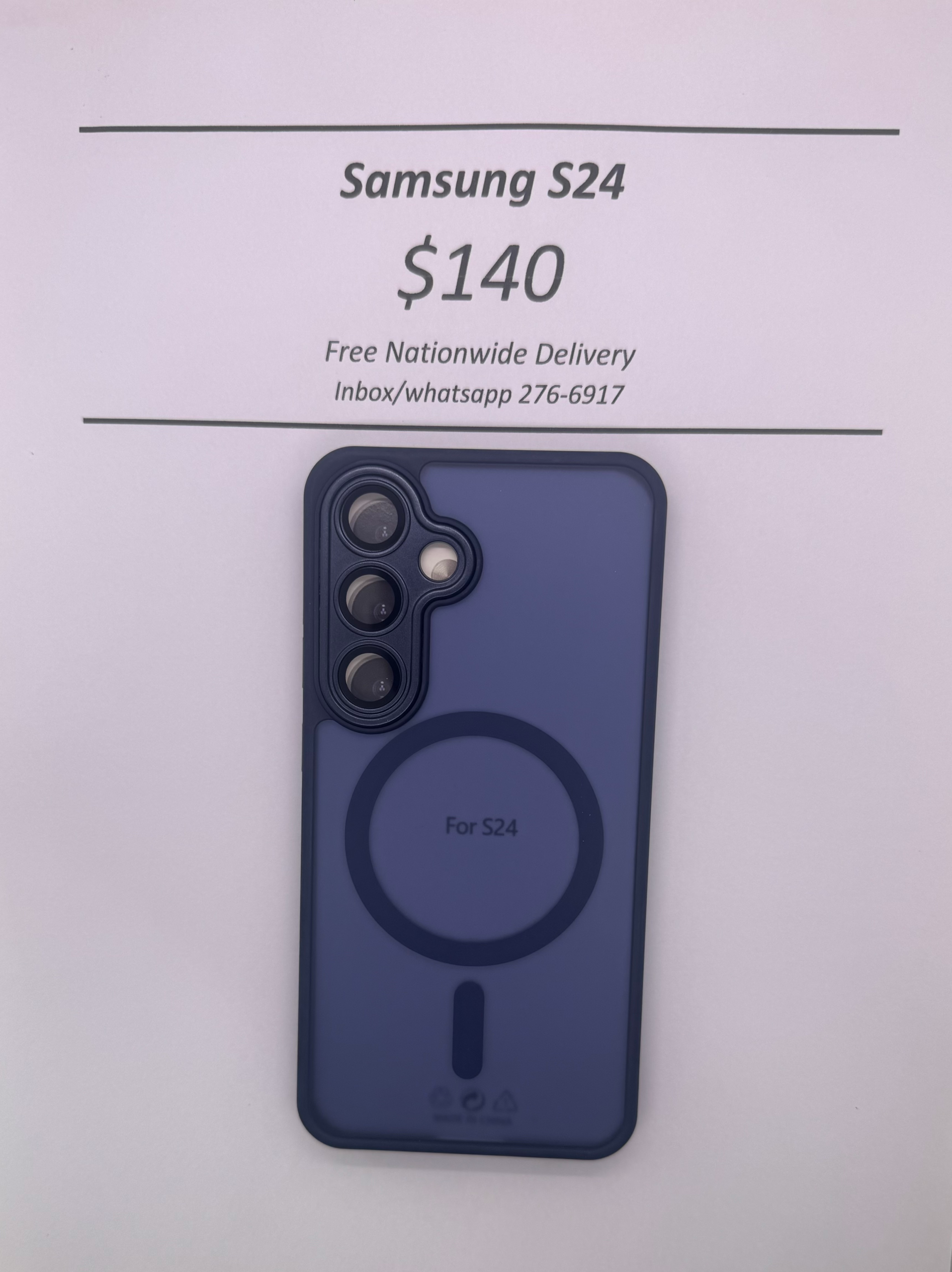 S24 Blue Frosted Mag Safe