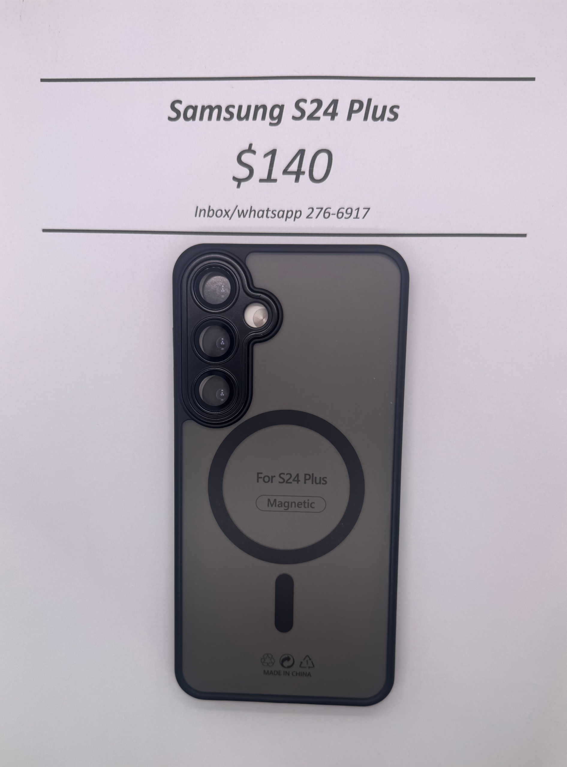 S24+ Black Frosted Mag Safe