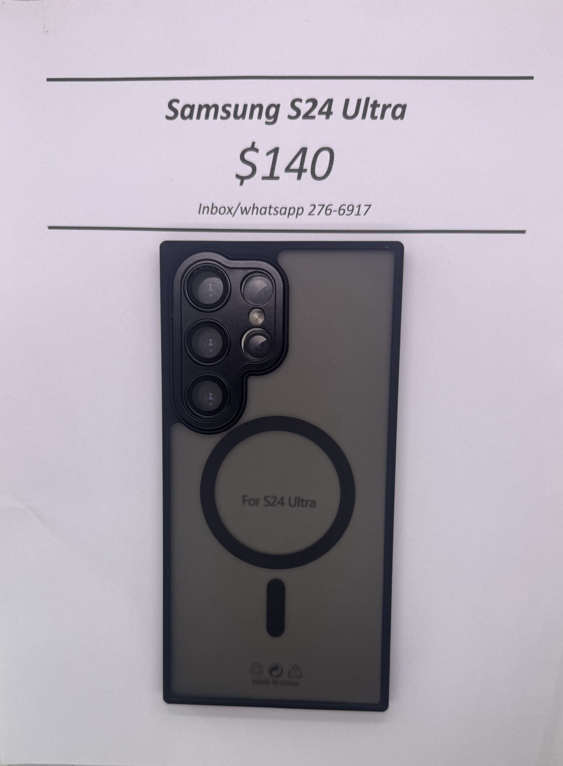 S24 Ultra Black Frosted Mag Safe