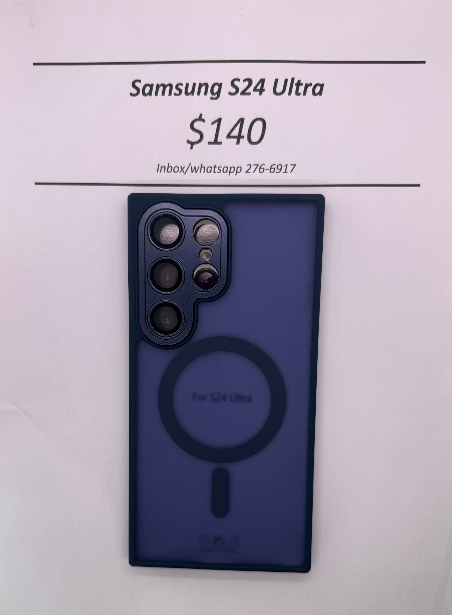 S24 Ultra Blue Frosted Mag Safe