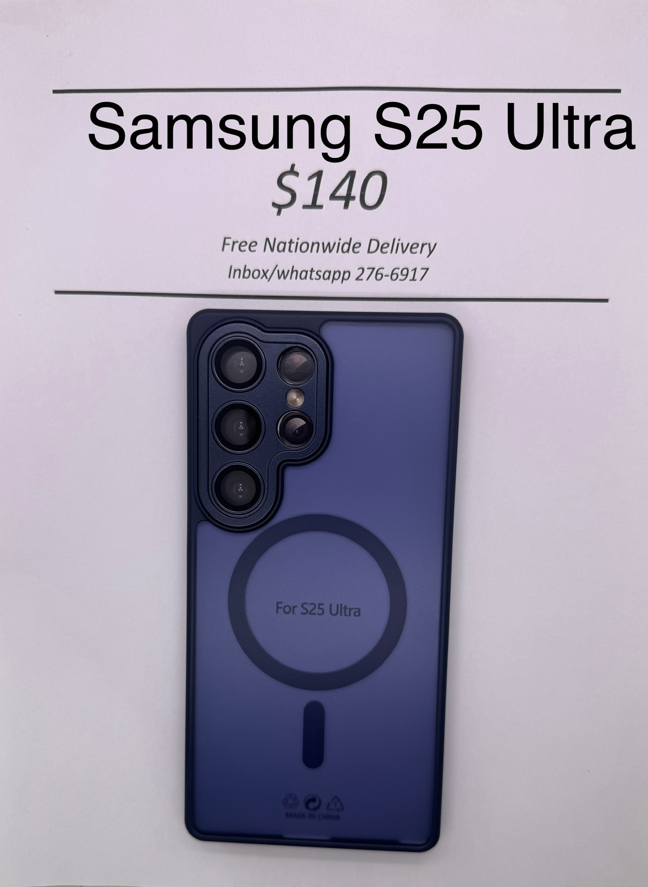 S25 Ultra Blue Frosted Mag Safe