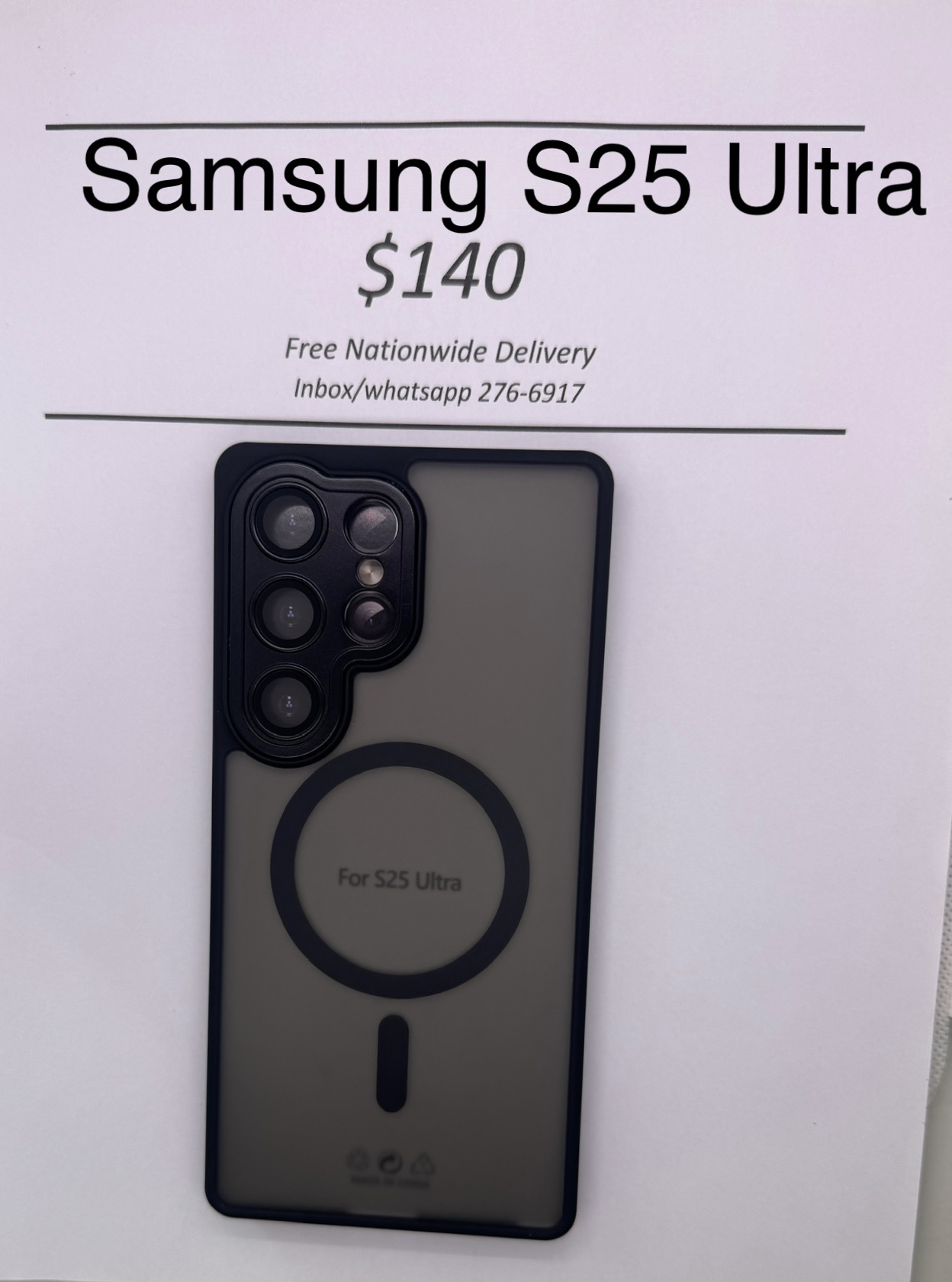 S25 Ultra Black Frosted Mag Safe