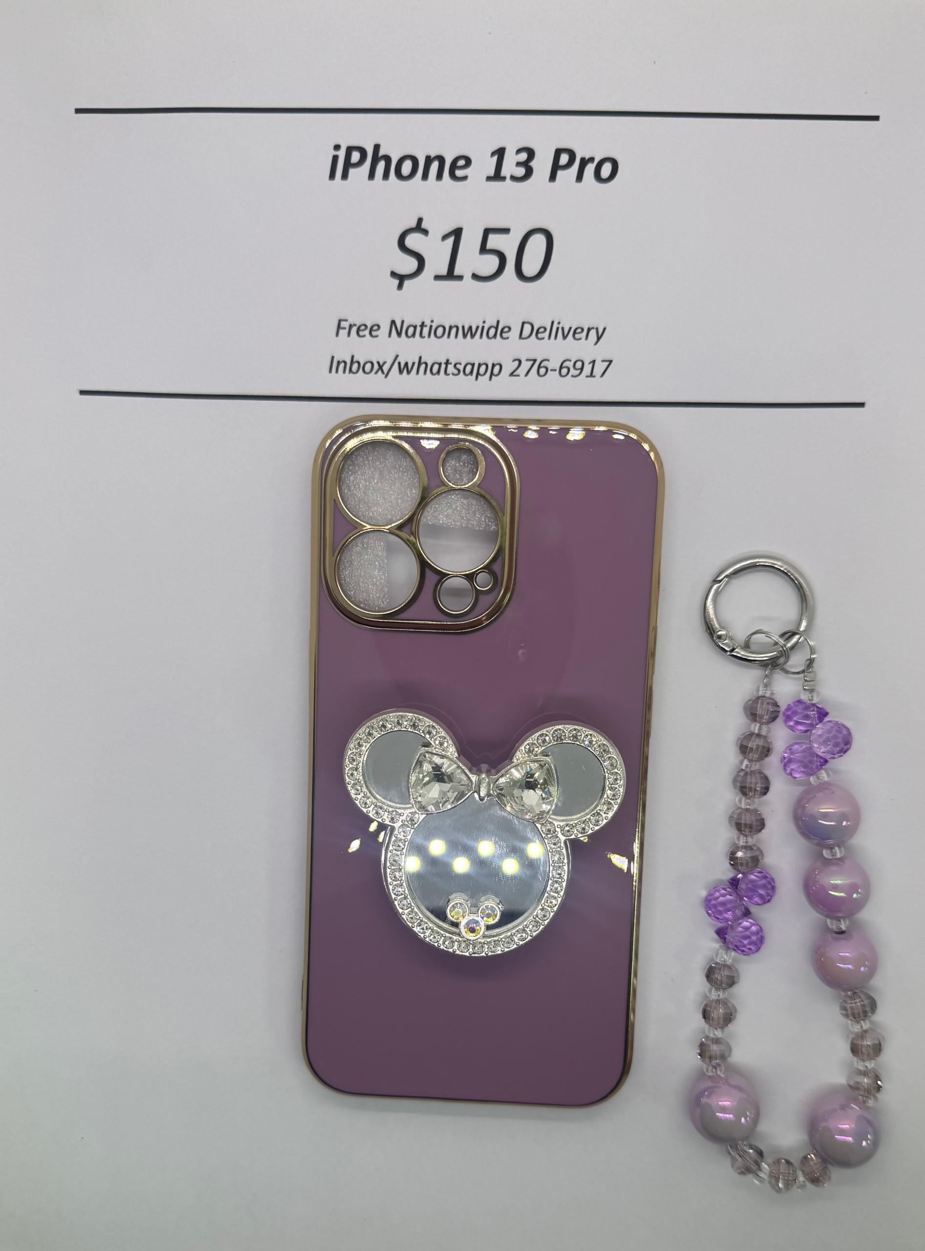 iPhone 13 Pro Purple Minnie