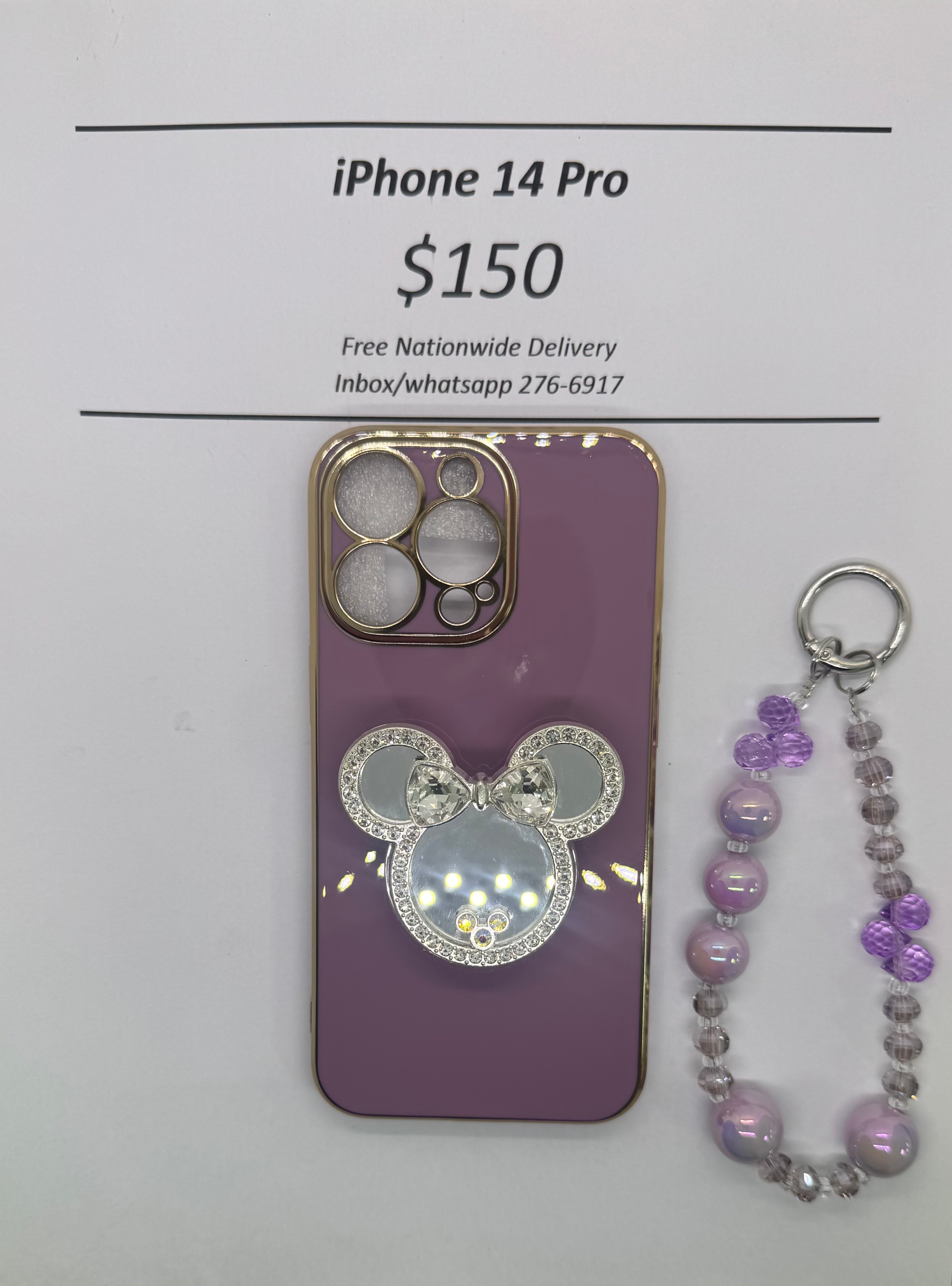 iPhone 14 Pro Purple Minnie