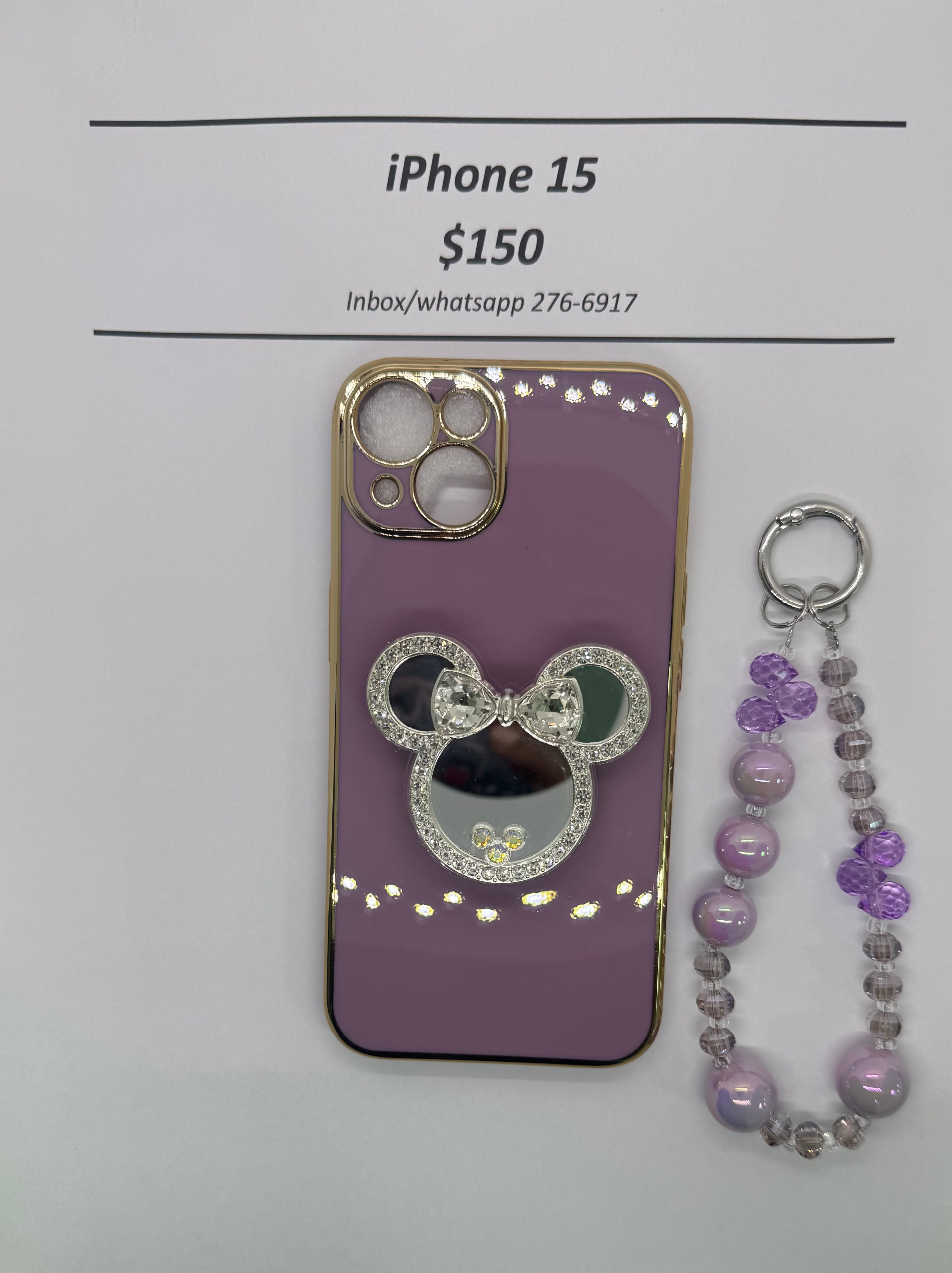 iPhone 15 Purple Minnie