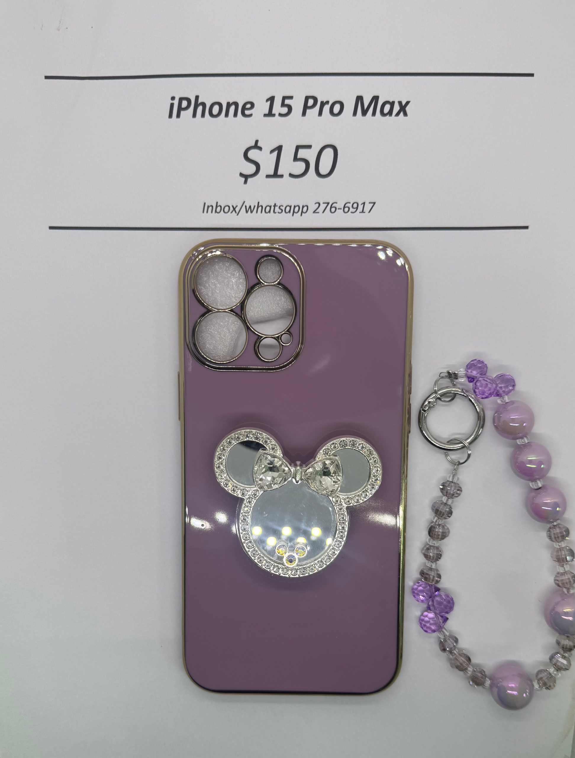 iPhone 15 Pro Max Purple Minnie