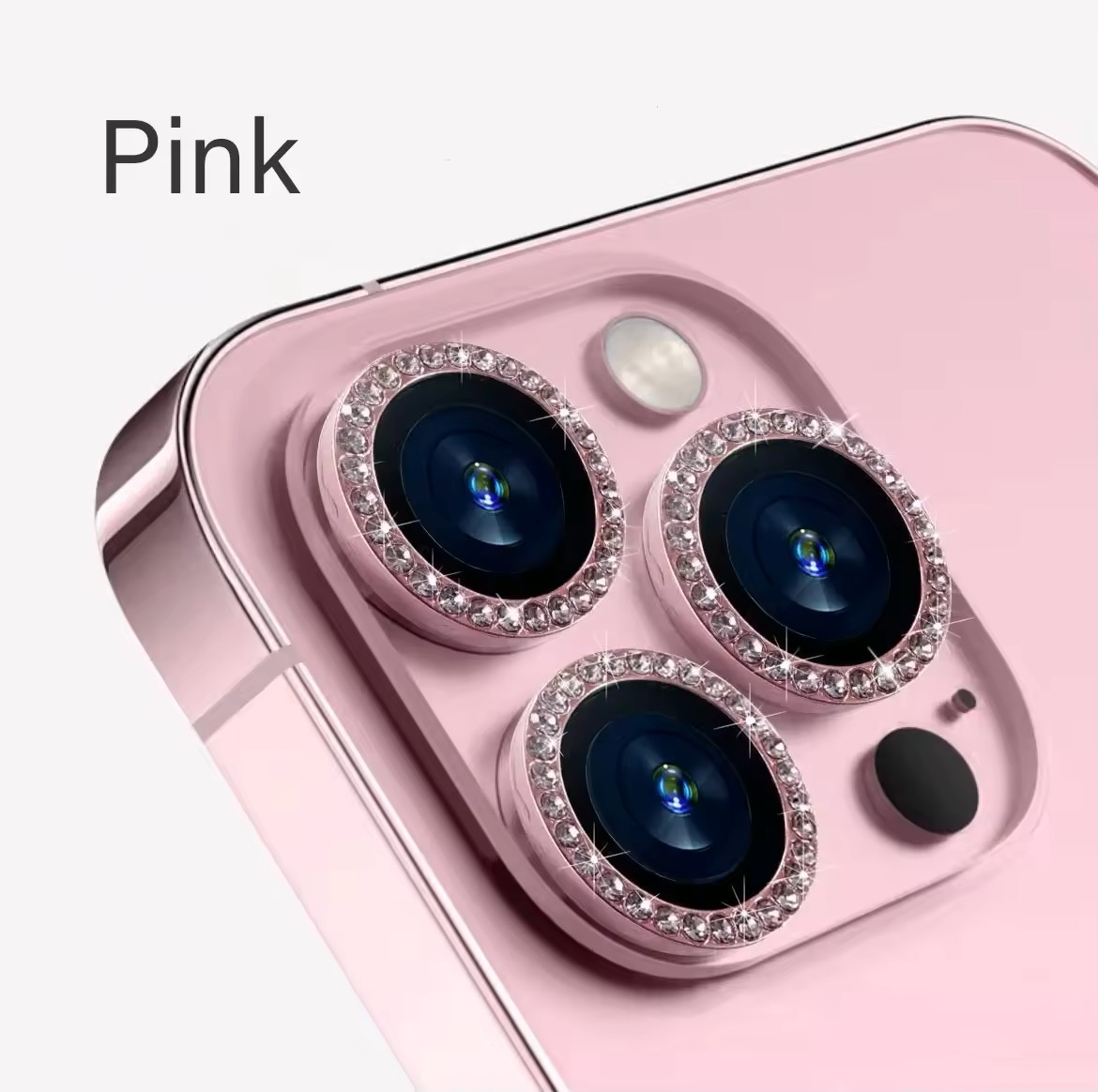 iPhone Pink Gem Lens Protector