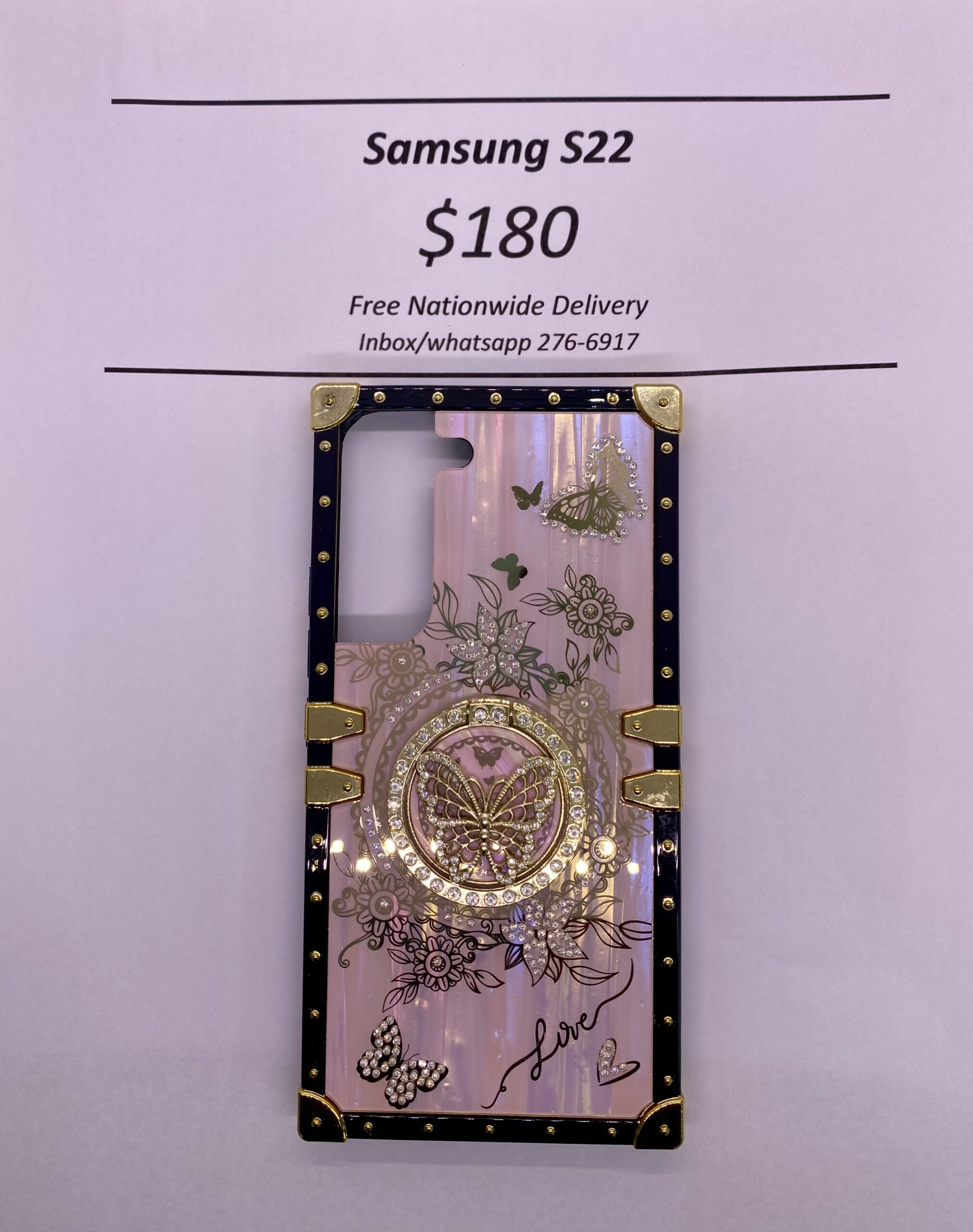 S22 Pink Butterfly Trunk