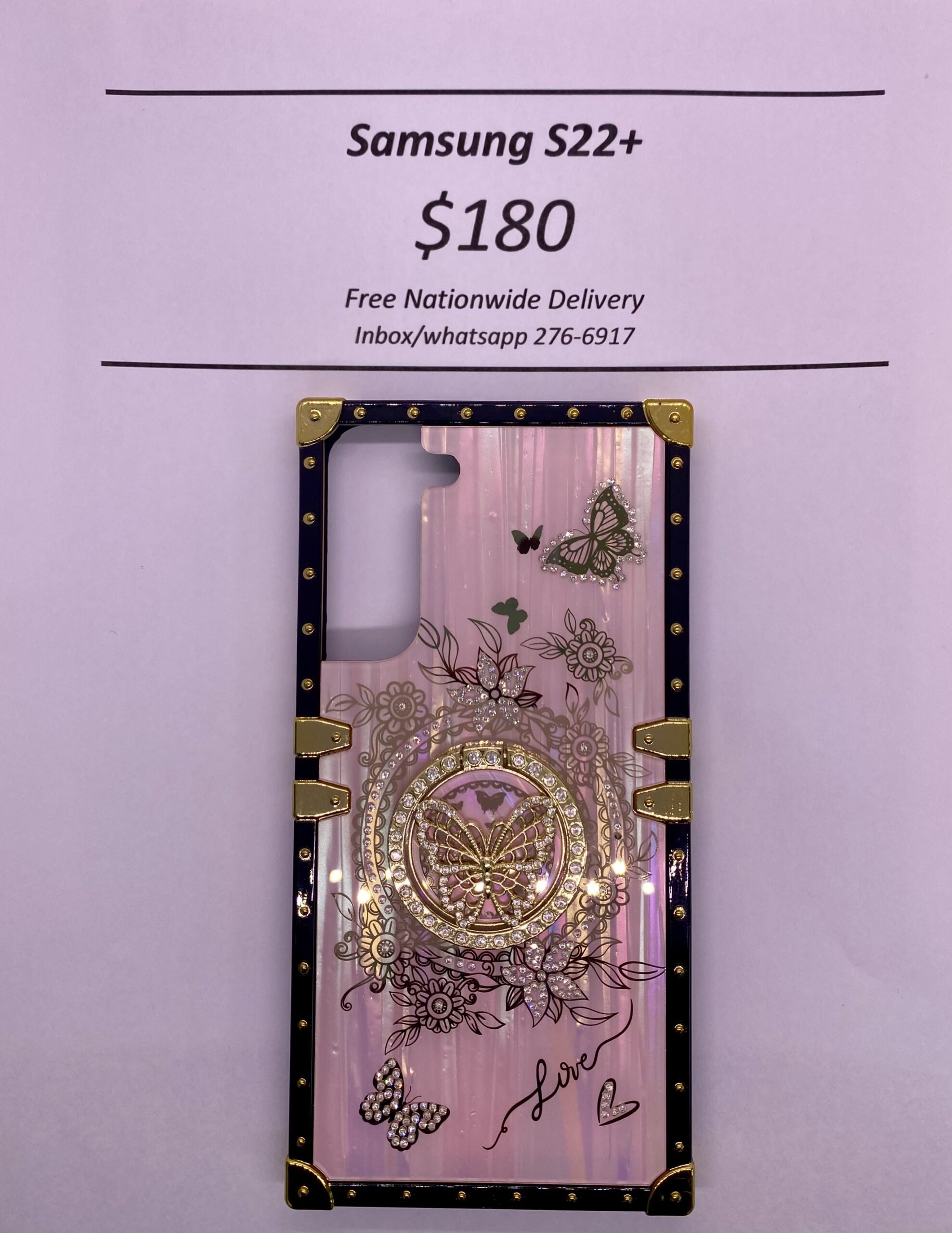 S22+ Pink Butterfly Trunk