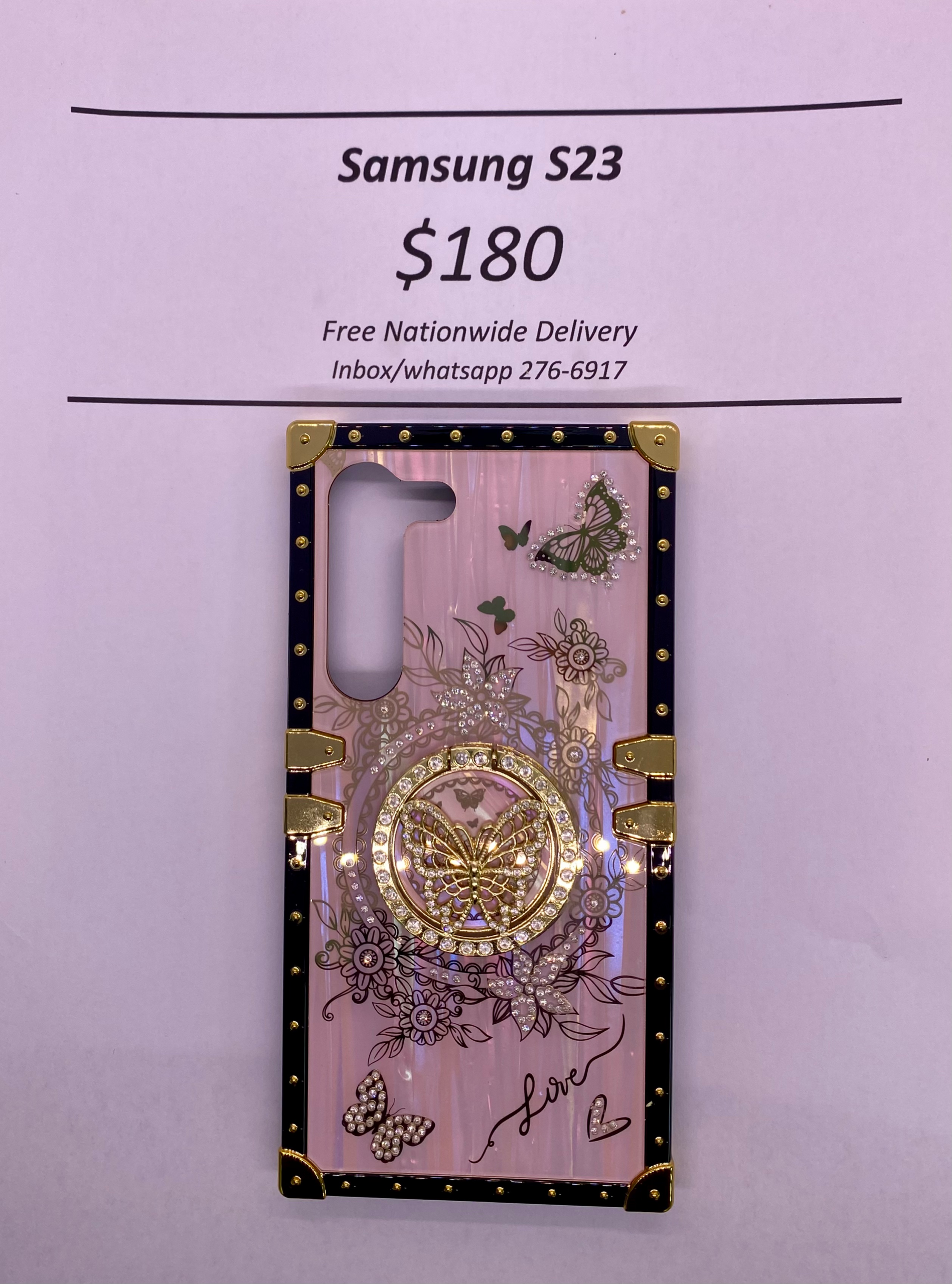 S23 Pink Butterfly Trunk