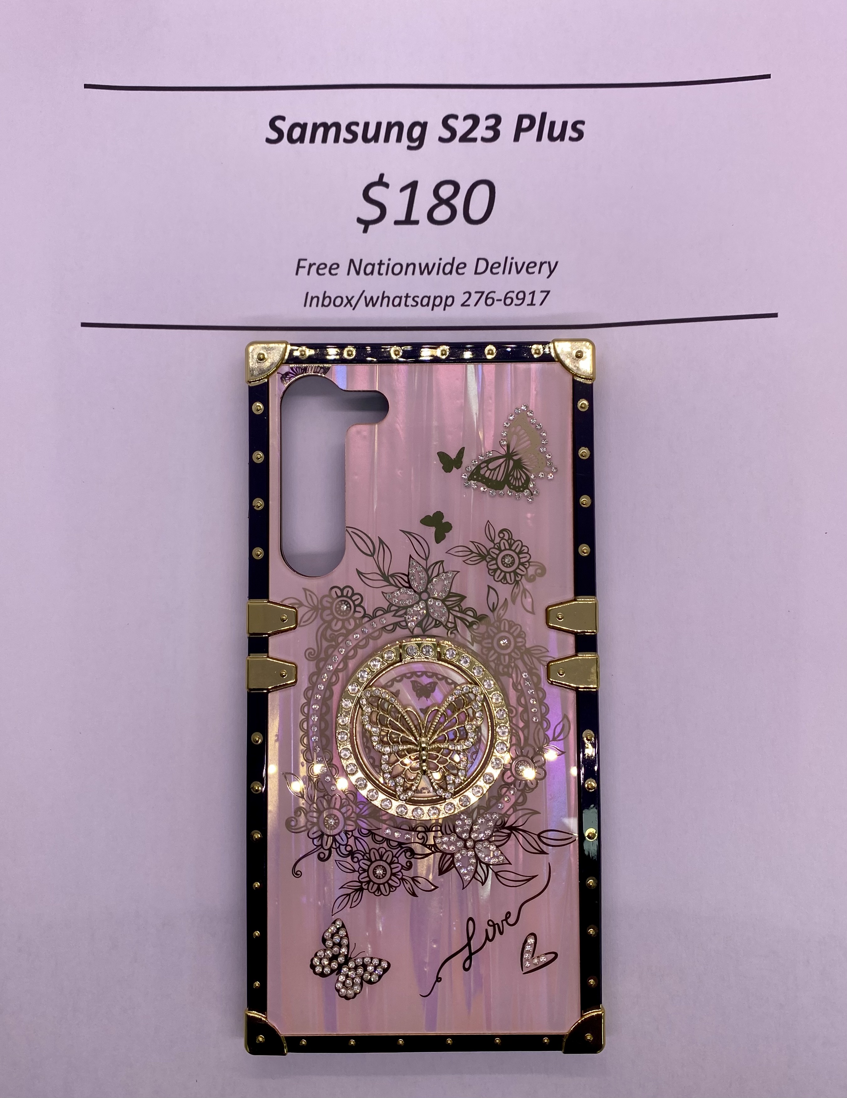 S23+ Pink Butterfly Trunk