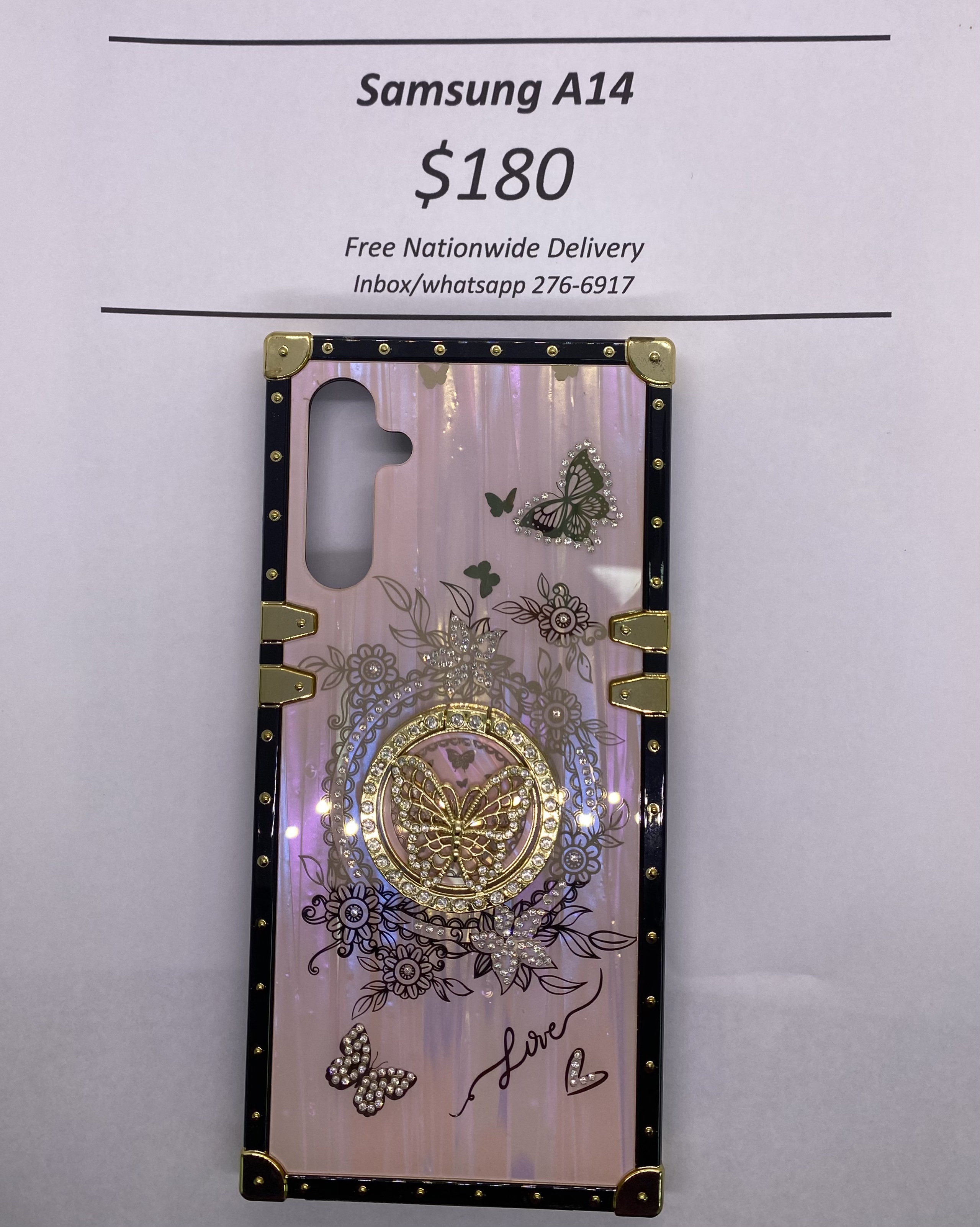 A14 Pink Butterfly Trunk