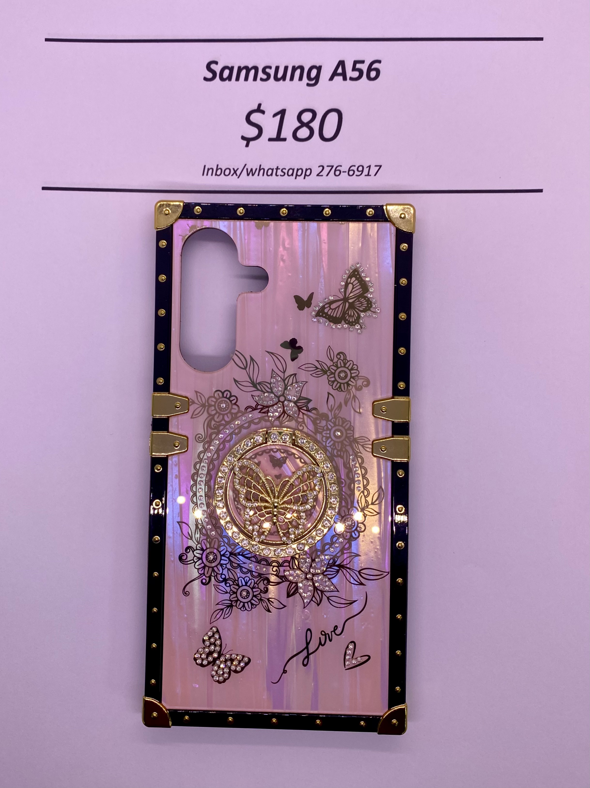 A56 Pink Butterfly Trunk